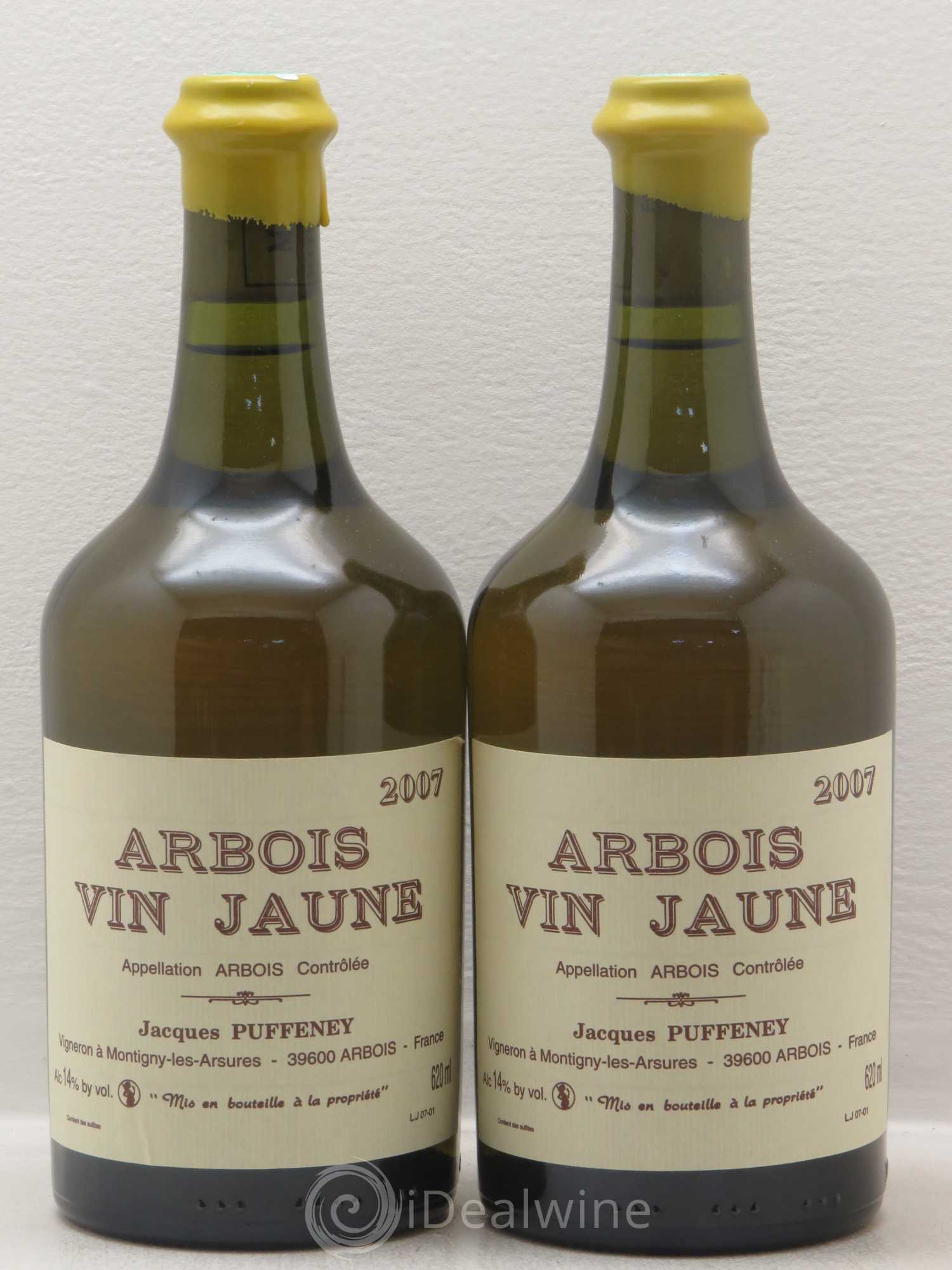 Arbois Vin Jaune Puffenay 2007 - Lot de 2 bouteilles - 0