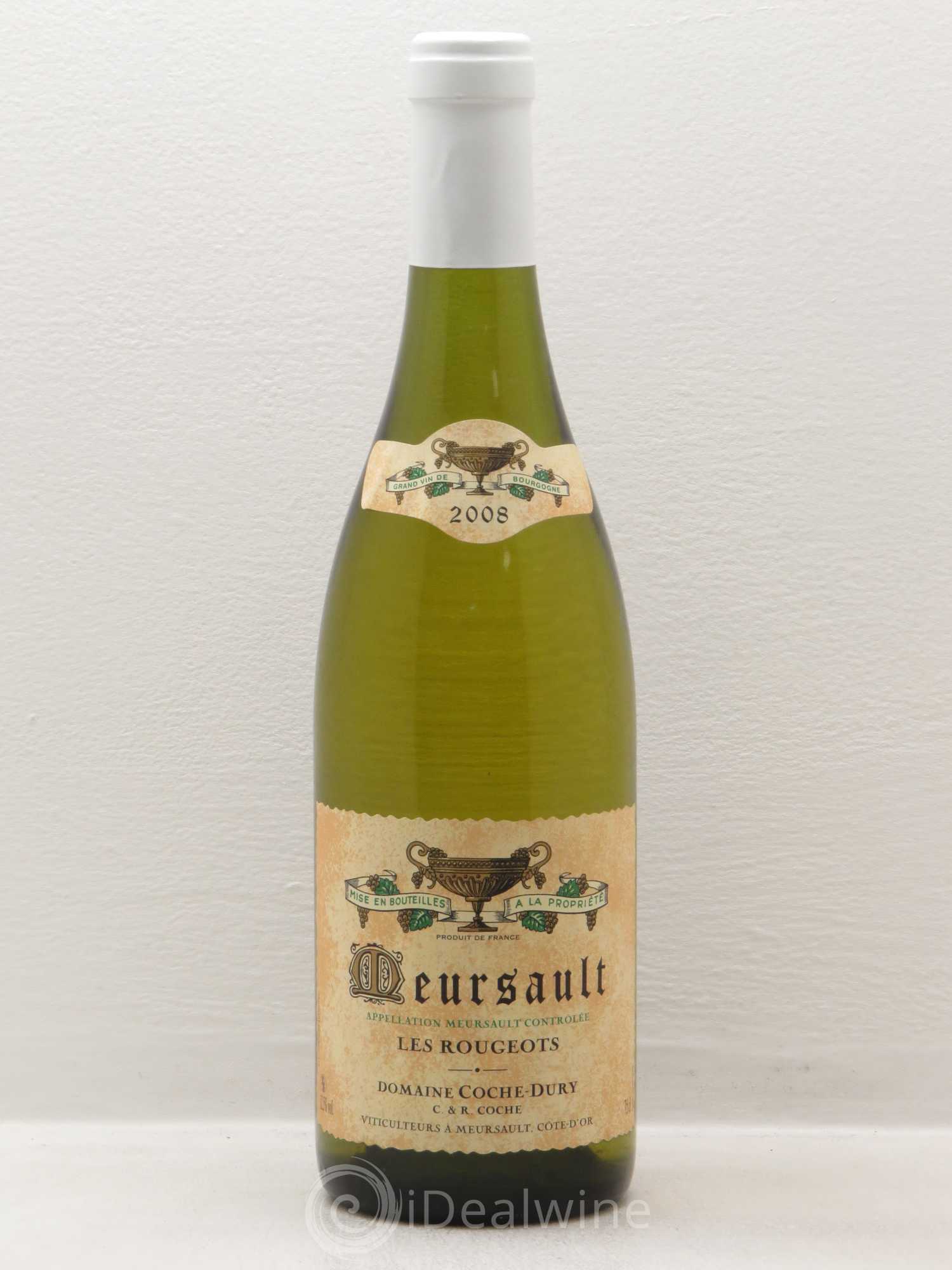 Meursault Les Rougeots Coche Dury (Domaine) 2008 - Lot de 1 bouteille - 0