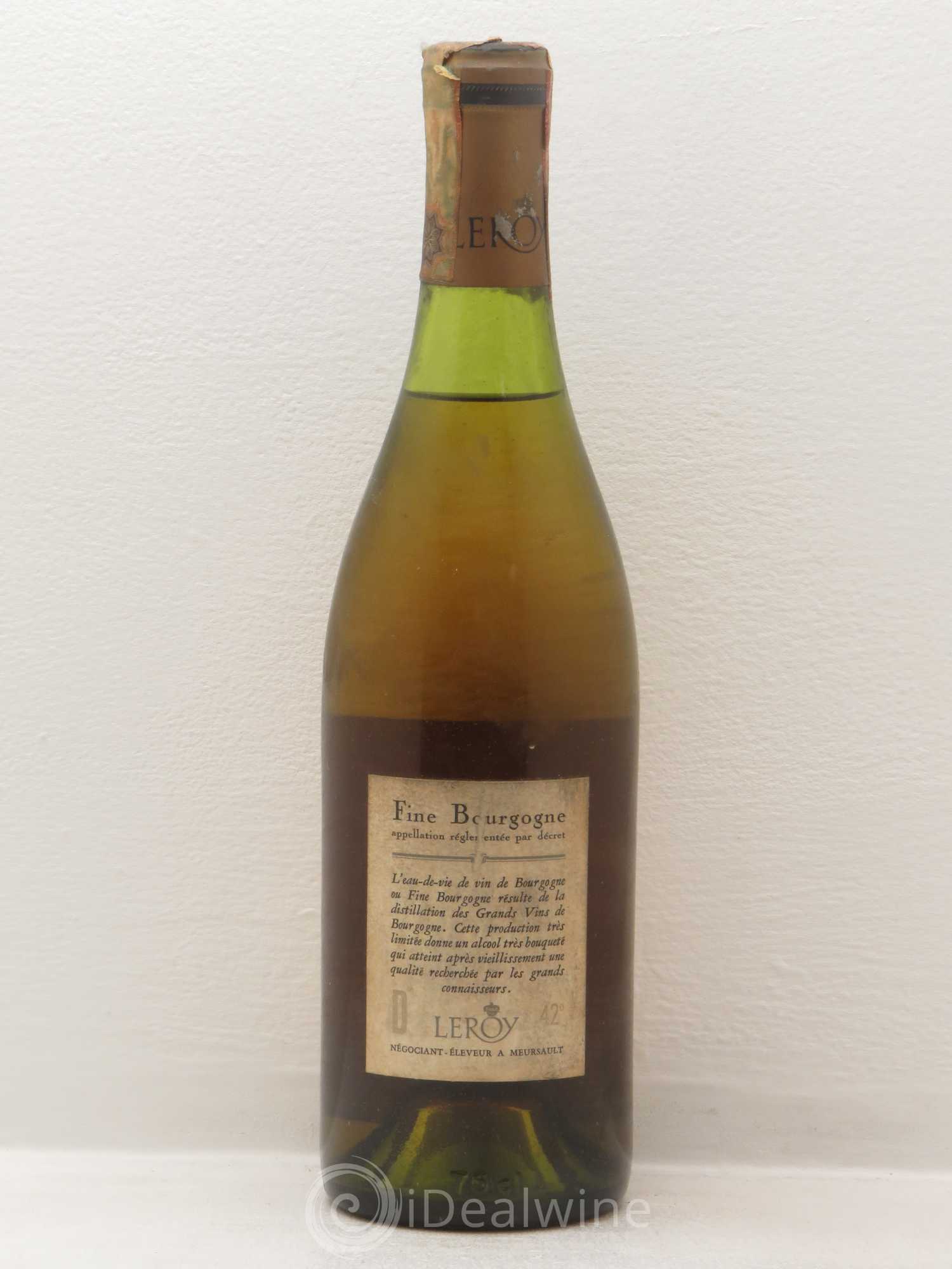 Divers Fine De Bourgogne Centenaire (1868-1968) Leroy 1968 - Posten von 1 Flasche - 1