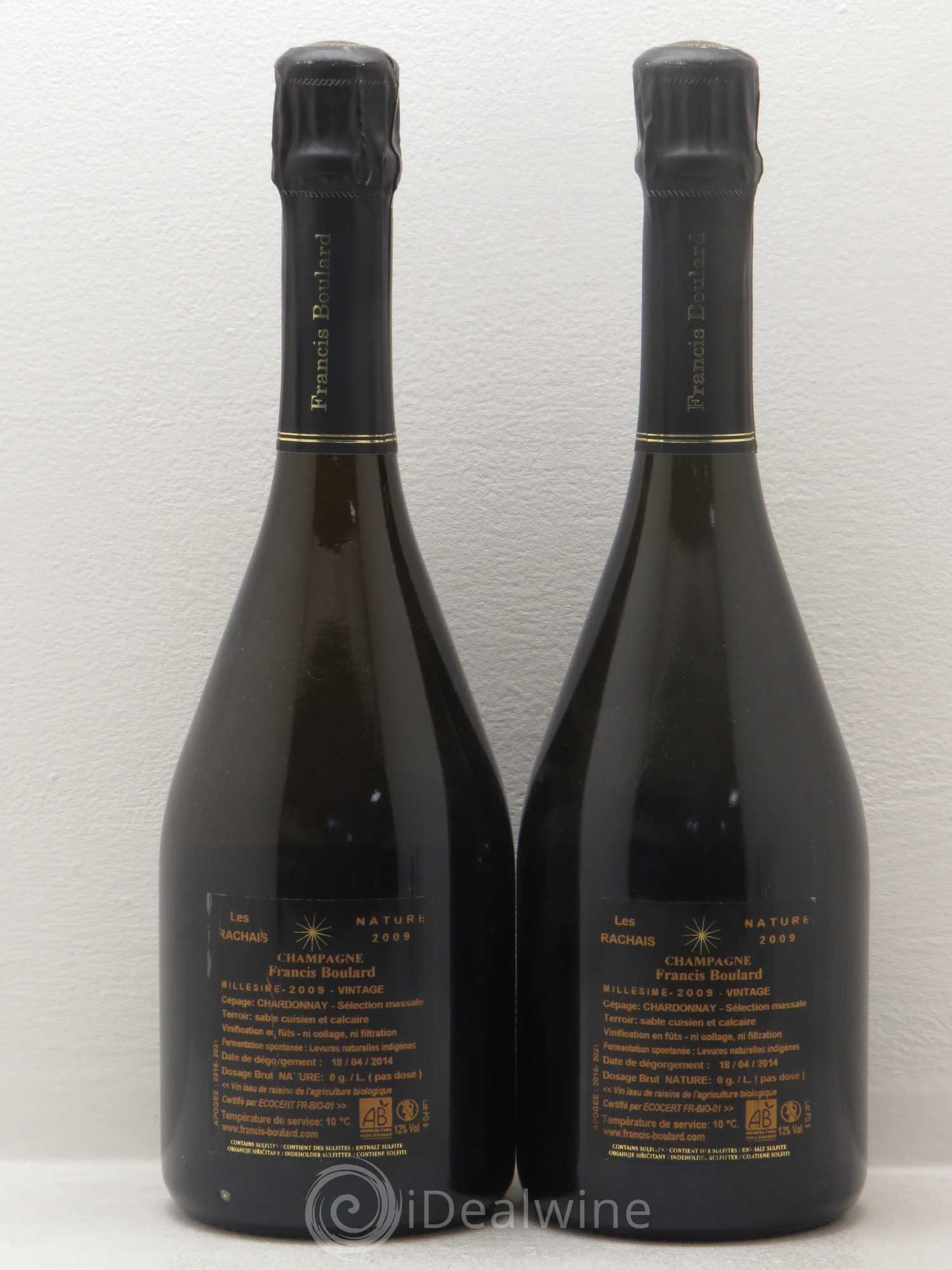 Champagne Rachais Boulard 2009 - Lot de 2 bouteilles - 1