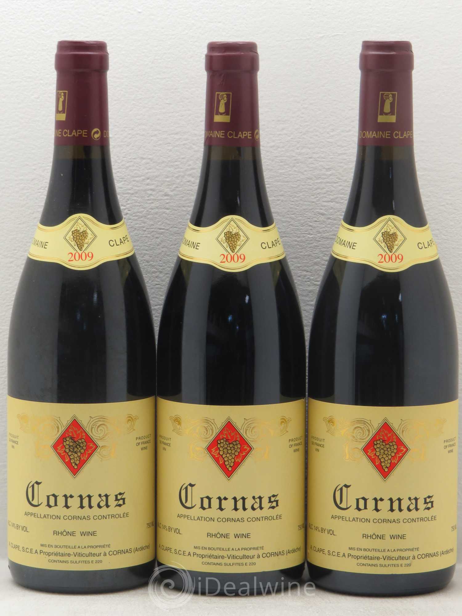 Cornas Auguste Clape 2009 - Lot de 3 bouteilles - 0