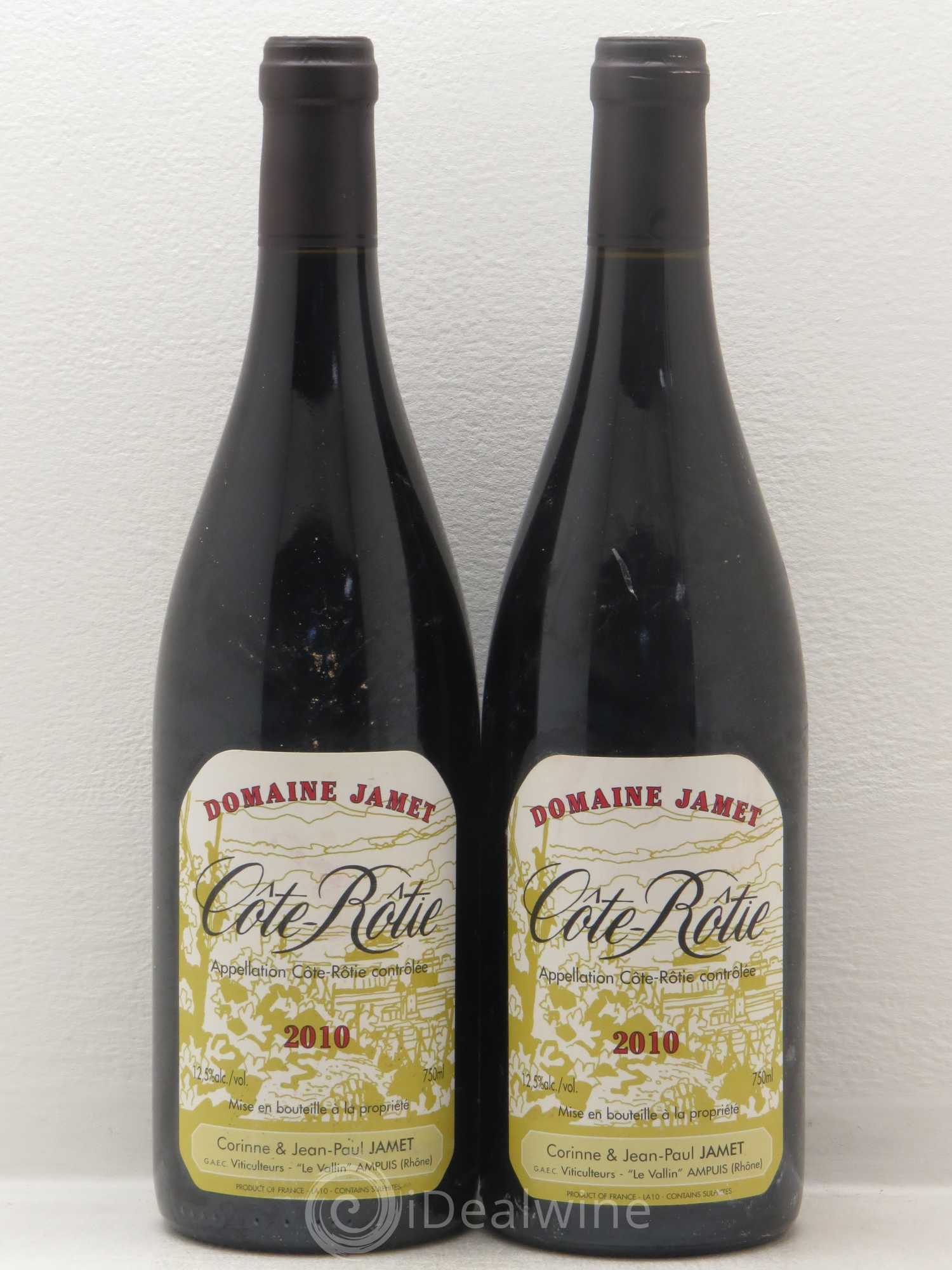 Côte-Rôtie Jamet (Domaine) 2010 - Lot de 2 bouteilles - 0