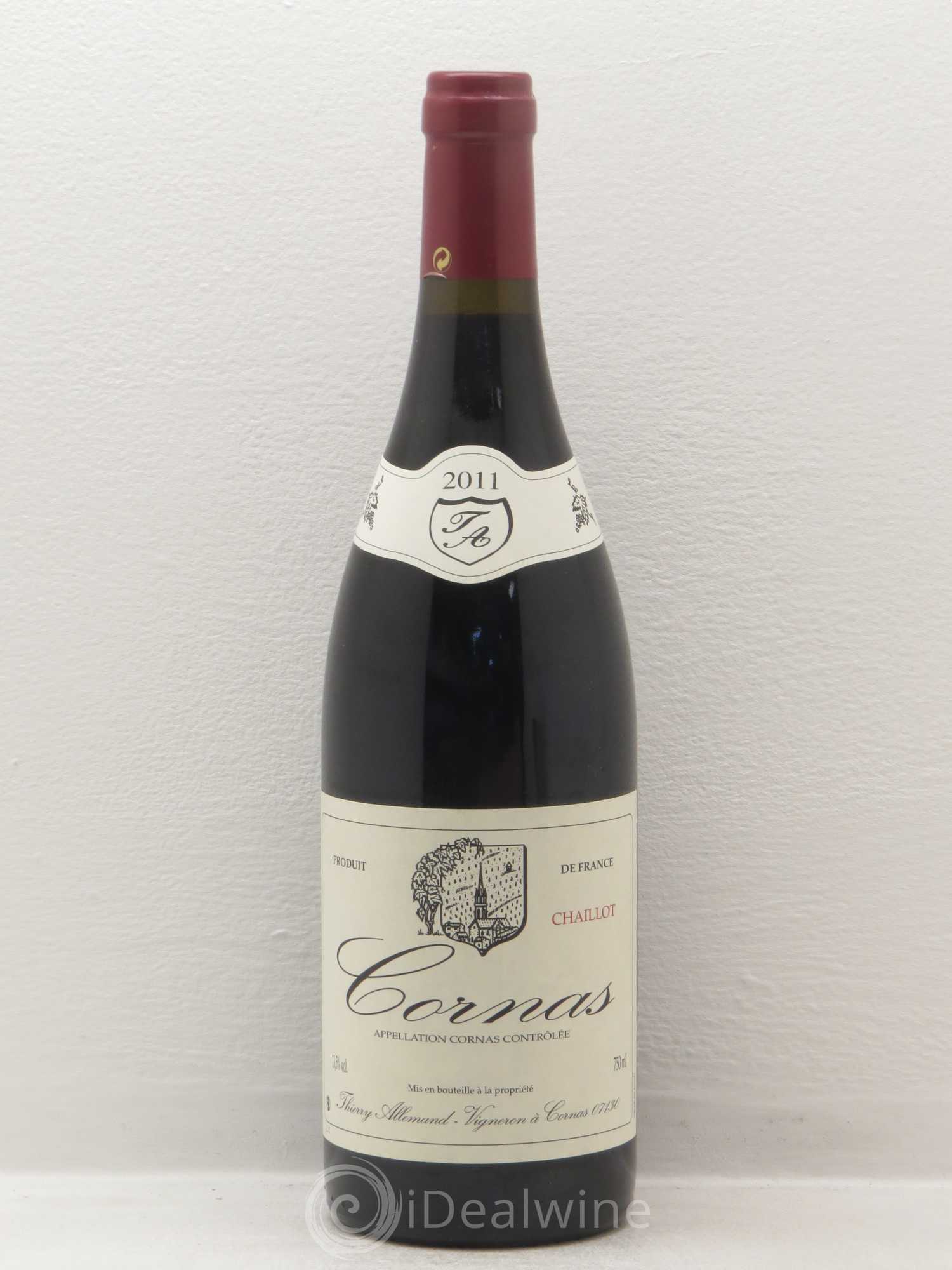 Cornas Chaillot Thierry Allemand 2011 - Lot de 1 bouteille - 0