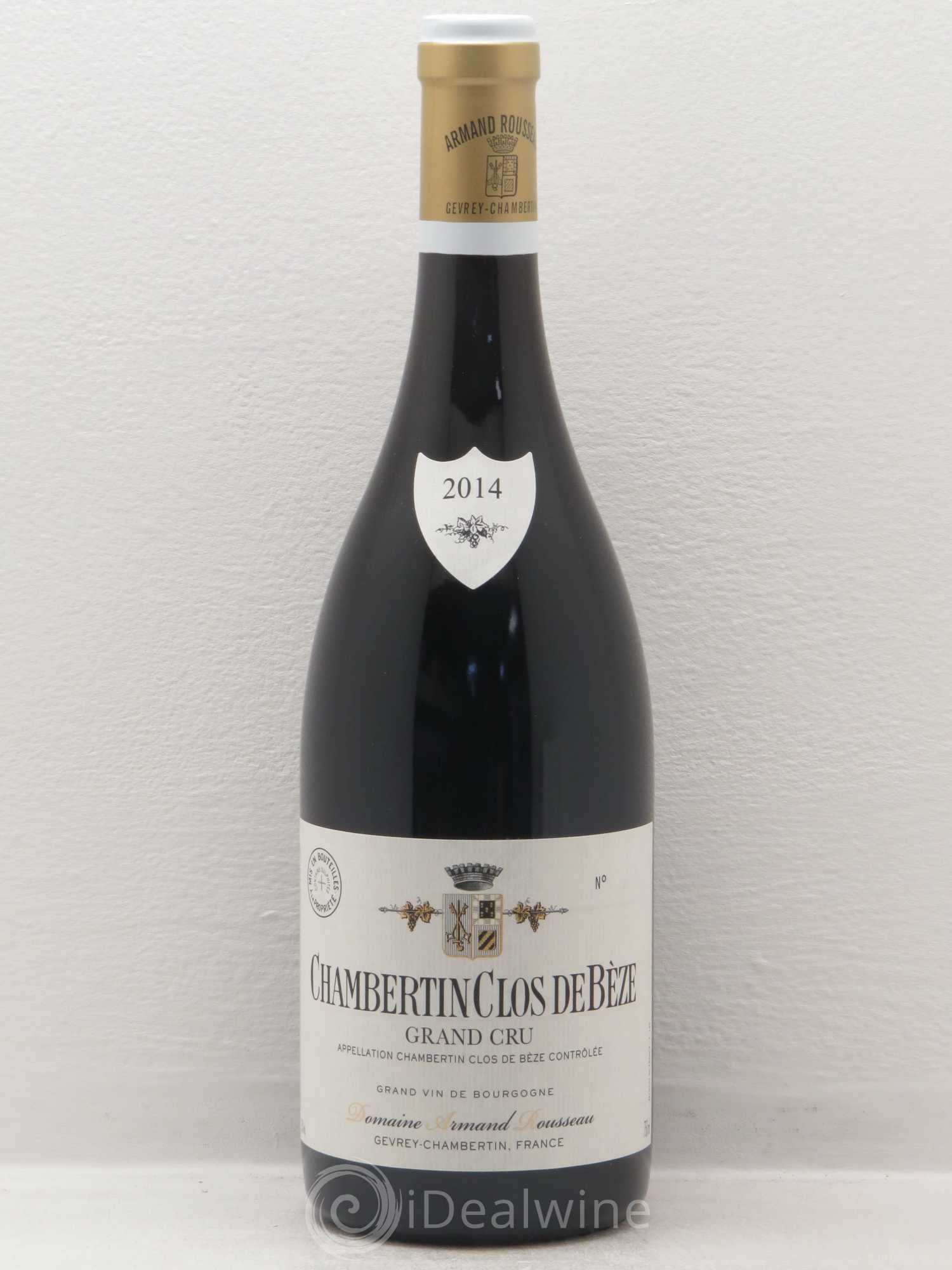 Chambertin Clos de Bèze Grand Cru Armand Rousseau (Domaine) 2014 - Lot de 1 bouteille - 0