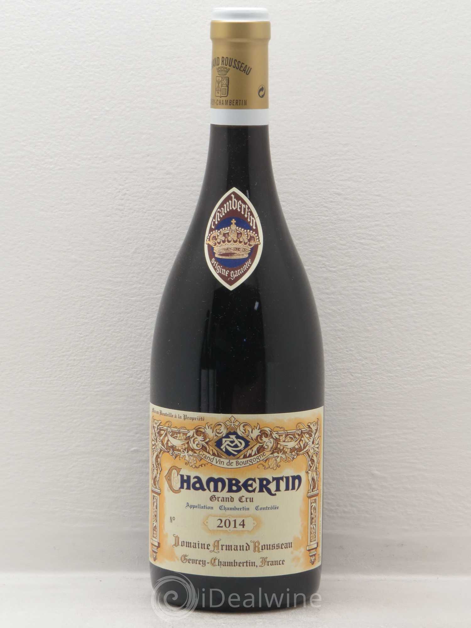 Chambertin Grand Cru Armand Rousseau (Domaine) 2014 - Lot de 1 bouteille - 0
