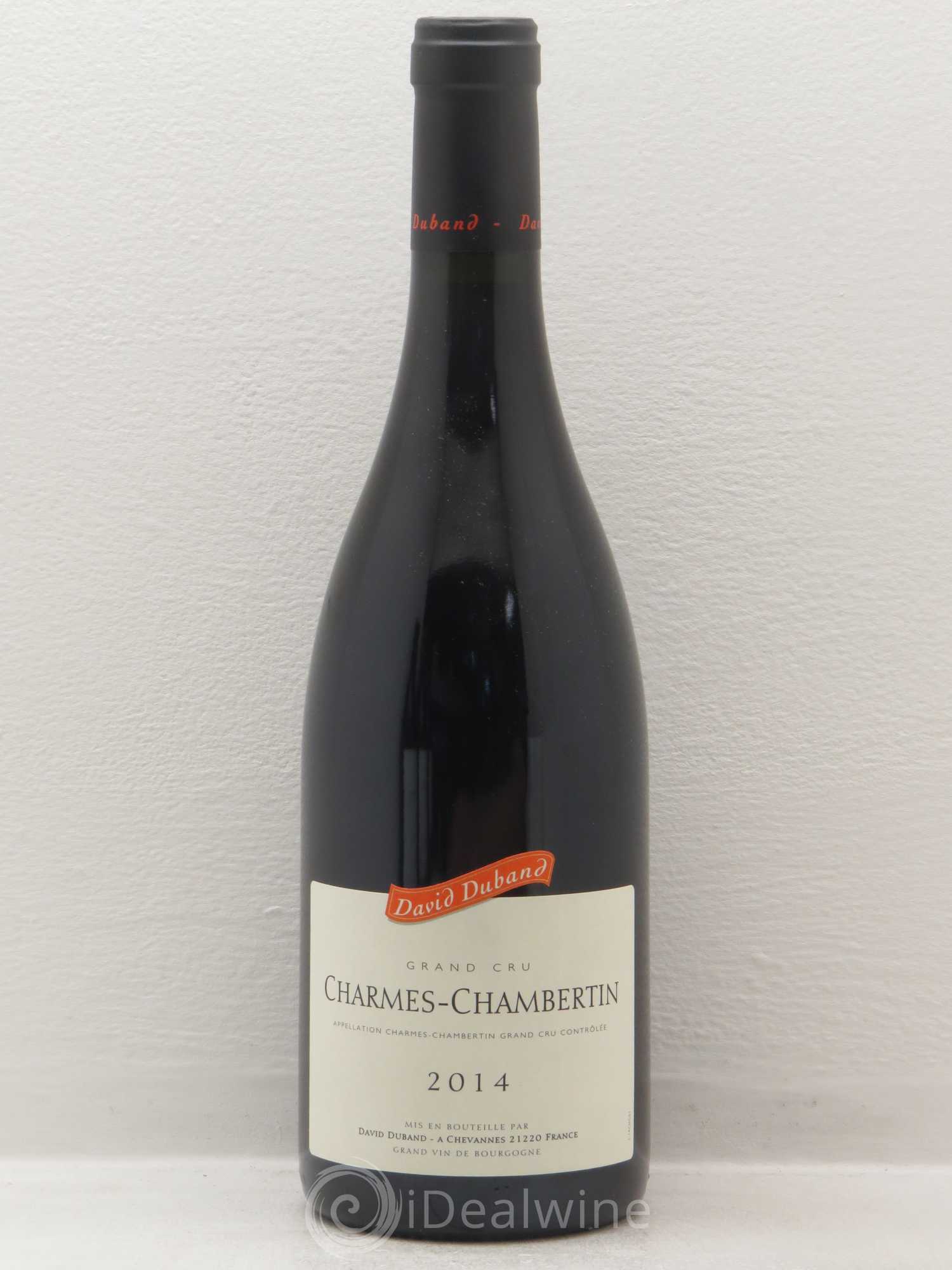 Charmes-Chambertin Grand Cru David Duband (Domaine) 2014 - Lot de 1 bouteille - 0