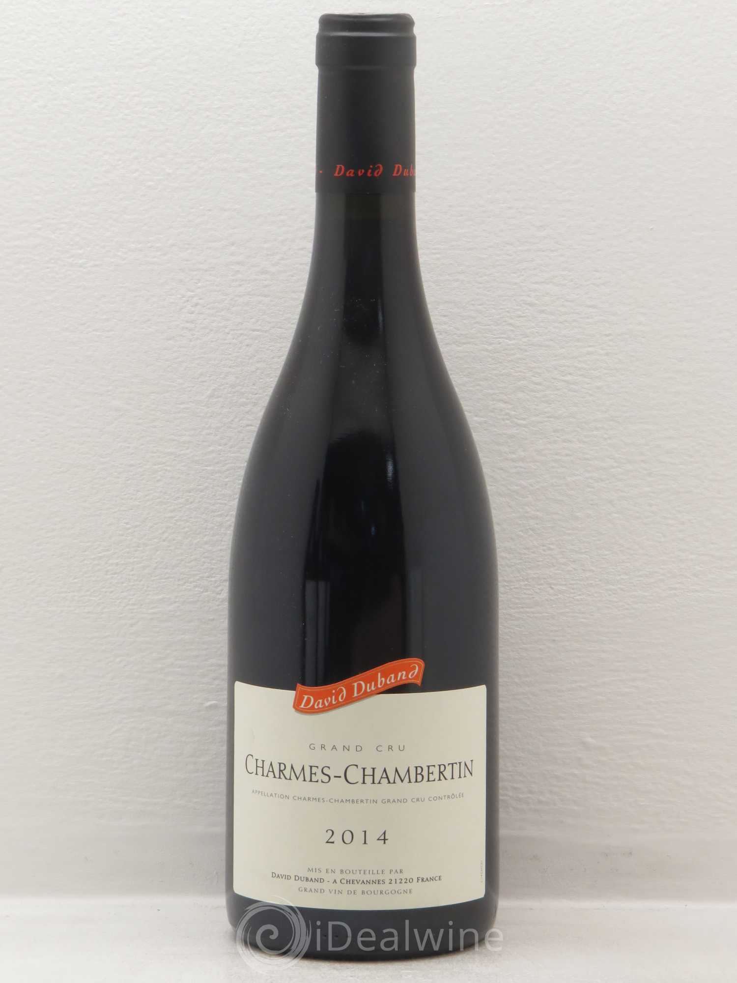 Charmes-Chambertin Grand Cru David Duband (Domaine) 2014 - Lot de 1 bouteille - 0