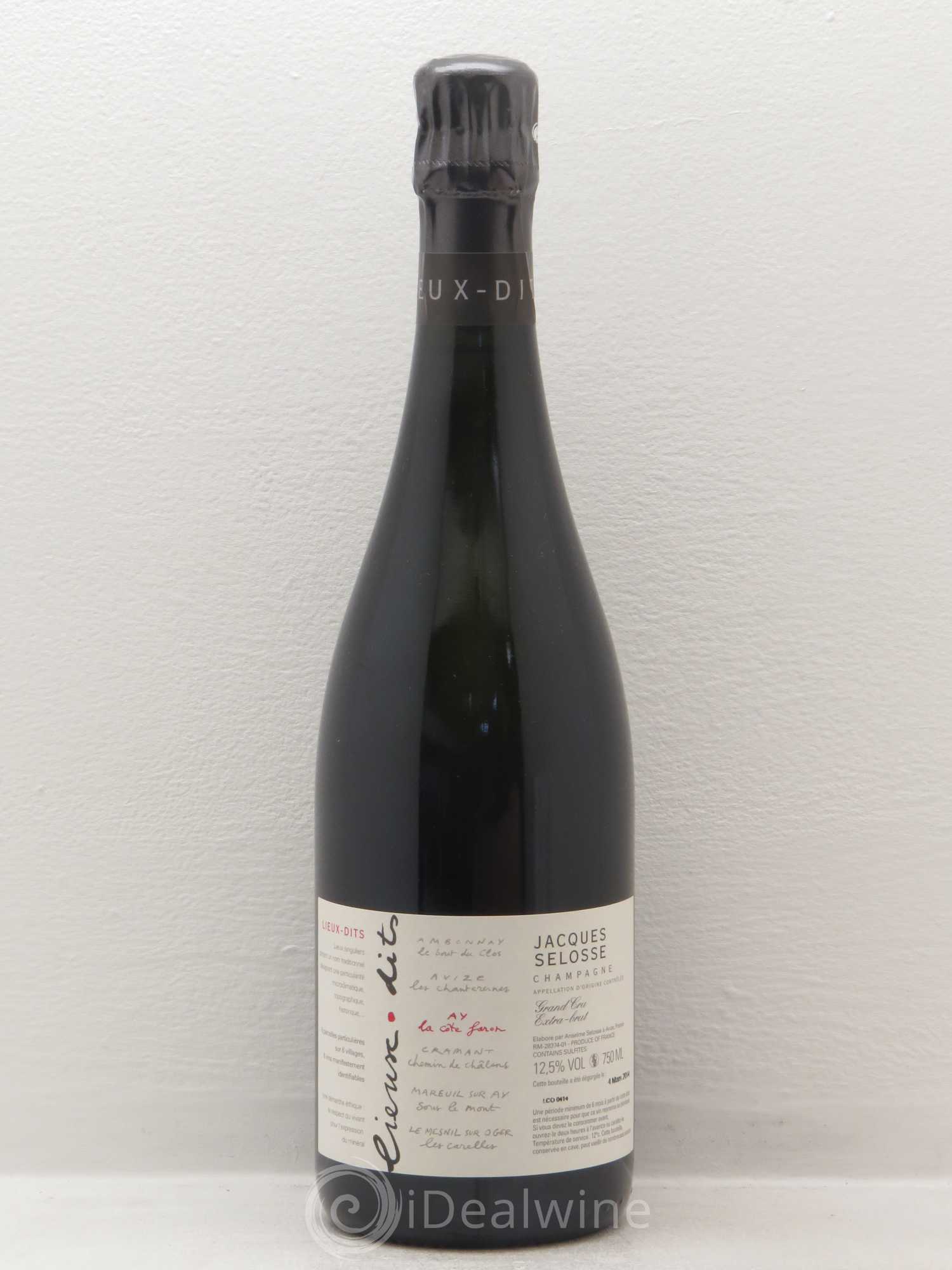 La Côte Faron Blanc de Noirs Grand Cru Extra-Brut Jacques Selosse - Lot de 1 bouteille - 0