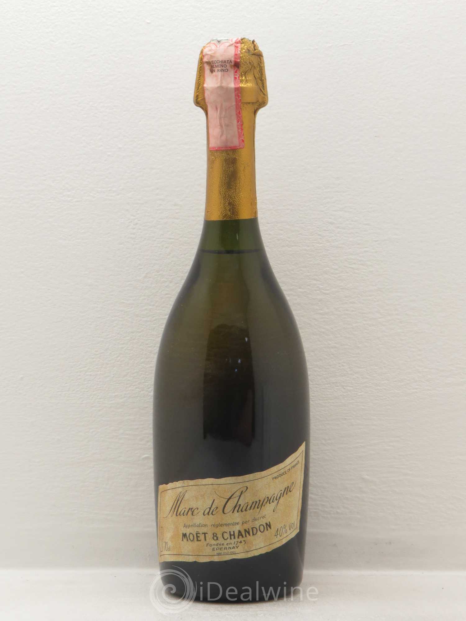 Alcools divers Marc de Champagne Möet et Chandon - Lotto di 1 bottiglia - 0