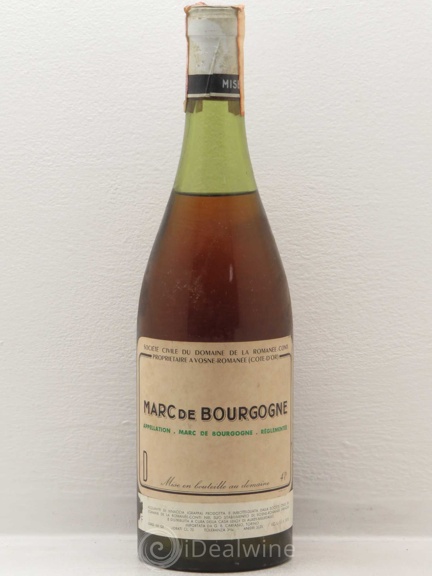 Marc de Bourgogne Romanée Conti - Lot de 1 bouteille - 0