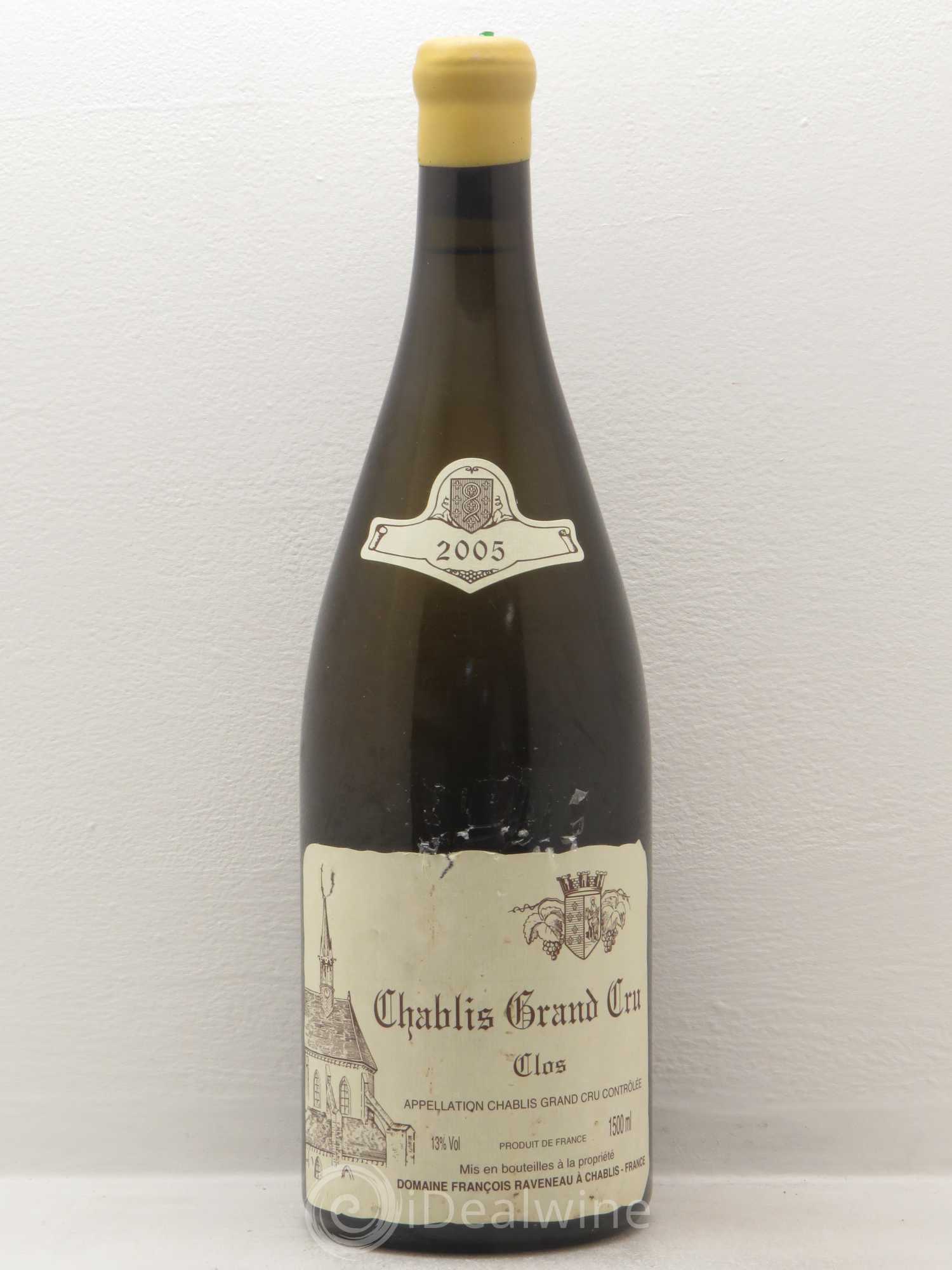 Chablis Grand Cru Clos Raveneau (Domaine) 2005 - Lot de 1 magnum - 0