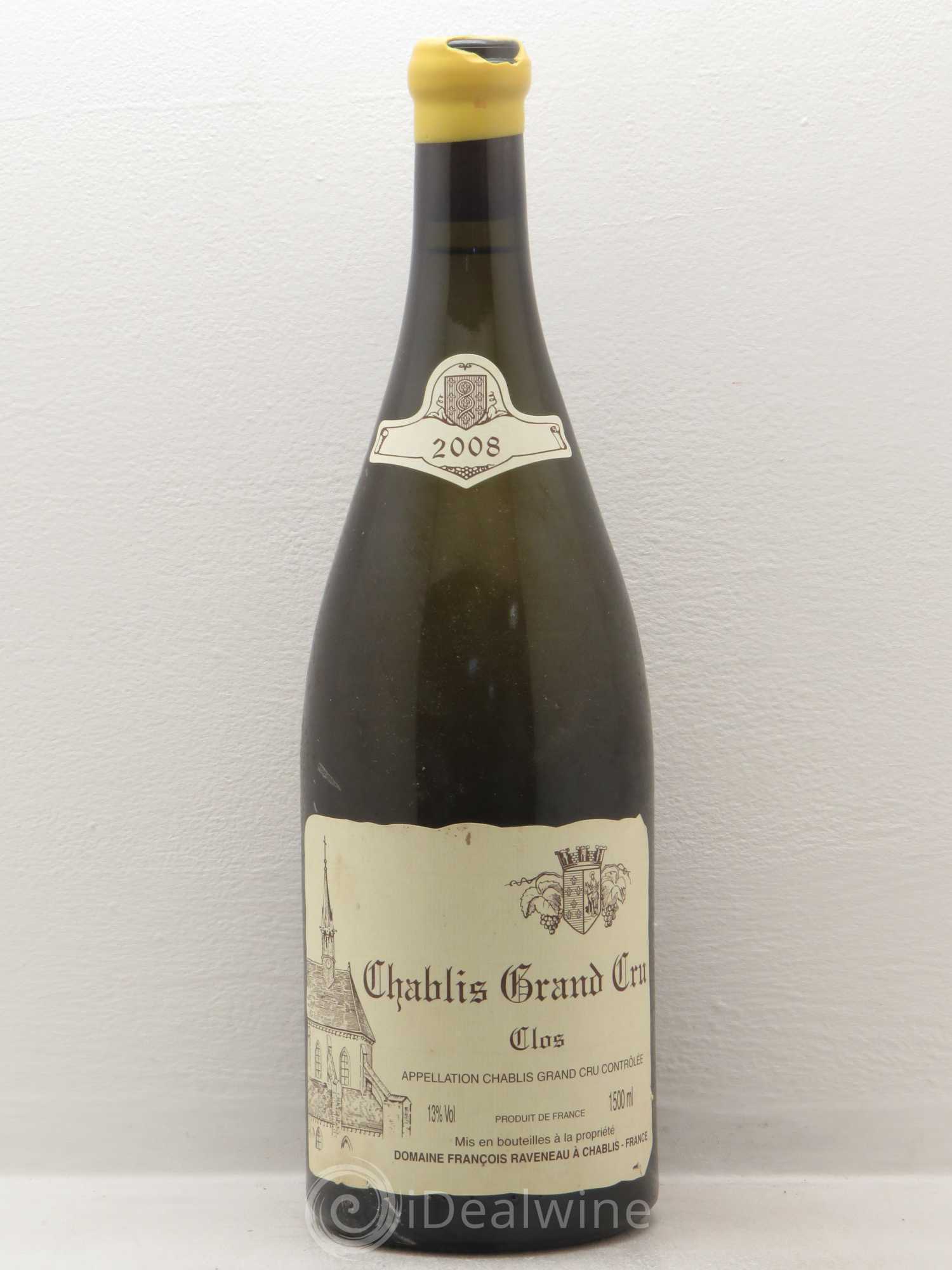 Chablis Grand Cru Clos Raveneau (Domaine) 2008 - Lot de 1 magnum - 0