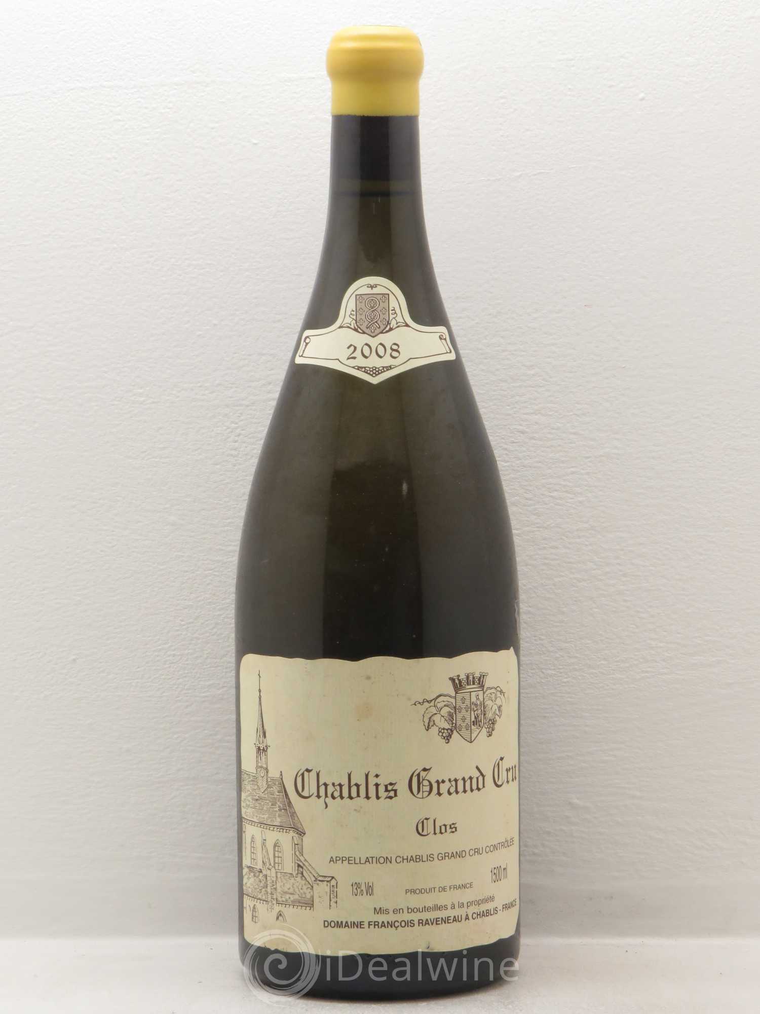 Chablis Grand Cru Clos Raveneau (Domaine) 2008 - Lot de 1 magnum - 0