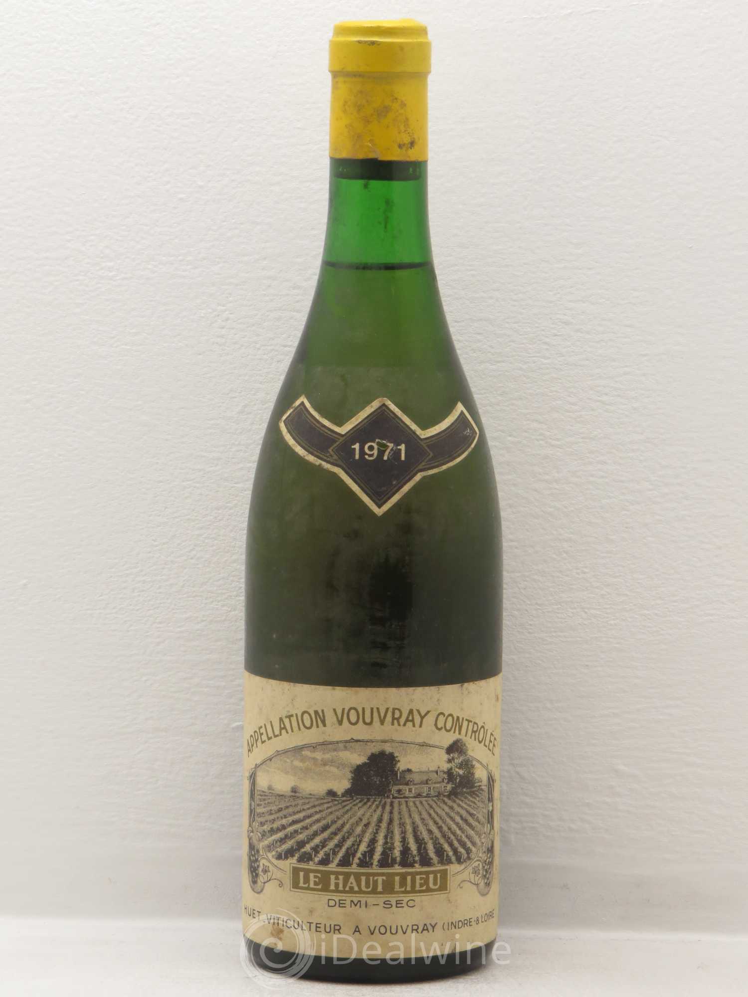 Vouvray Le Haut-Lieu Demi-Sec Domaine Huet 1971 - Lot de 1 bouteille - 0