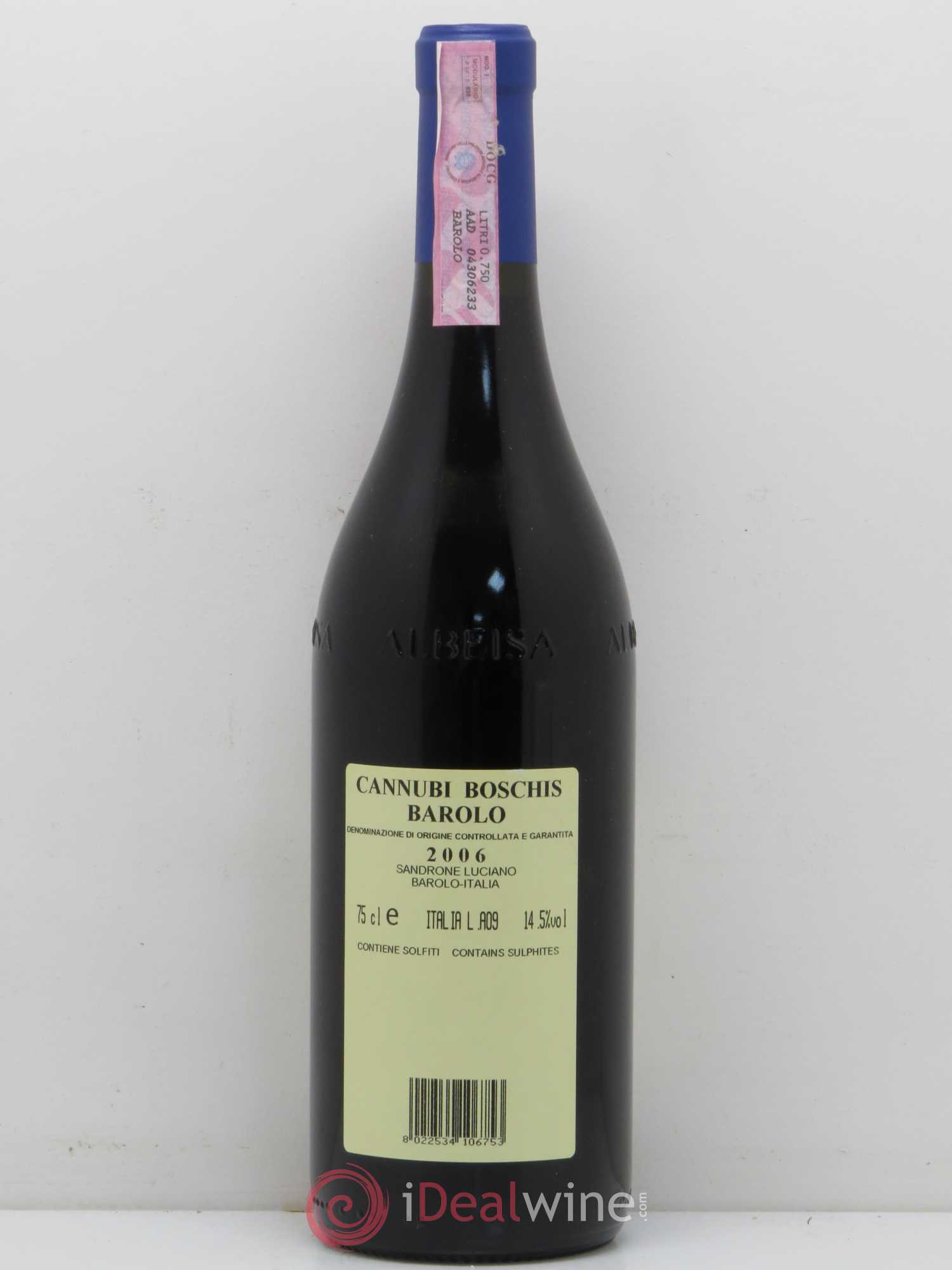 Barolo DOCG Aleste (anciennement Cannubi Boschis) Luciano Sandrone 2006 - Lot of 1 bottle - 1