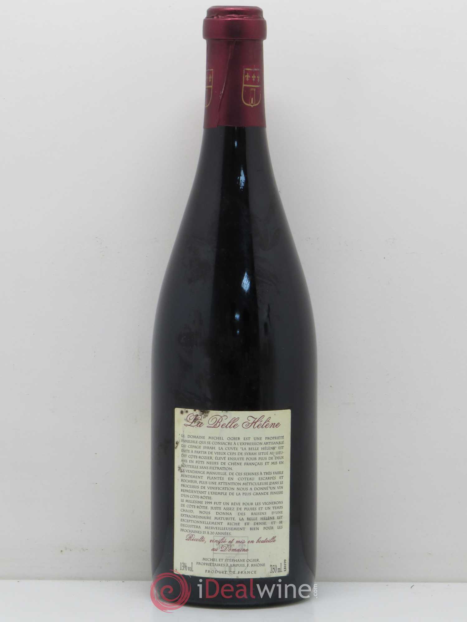 Côte-Rôtie La Belle Hélène Stéphane Ogier 1999 - Lot de 1 bouteille - 1