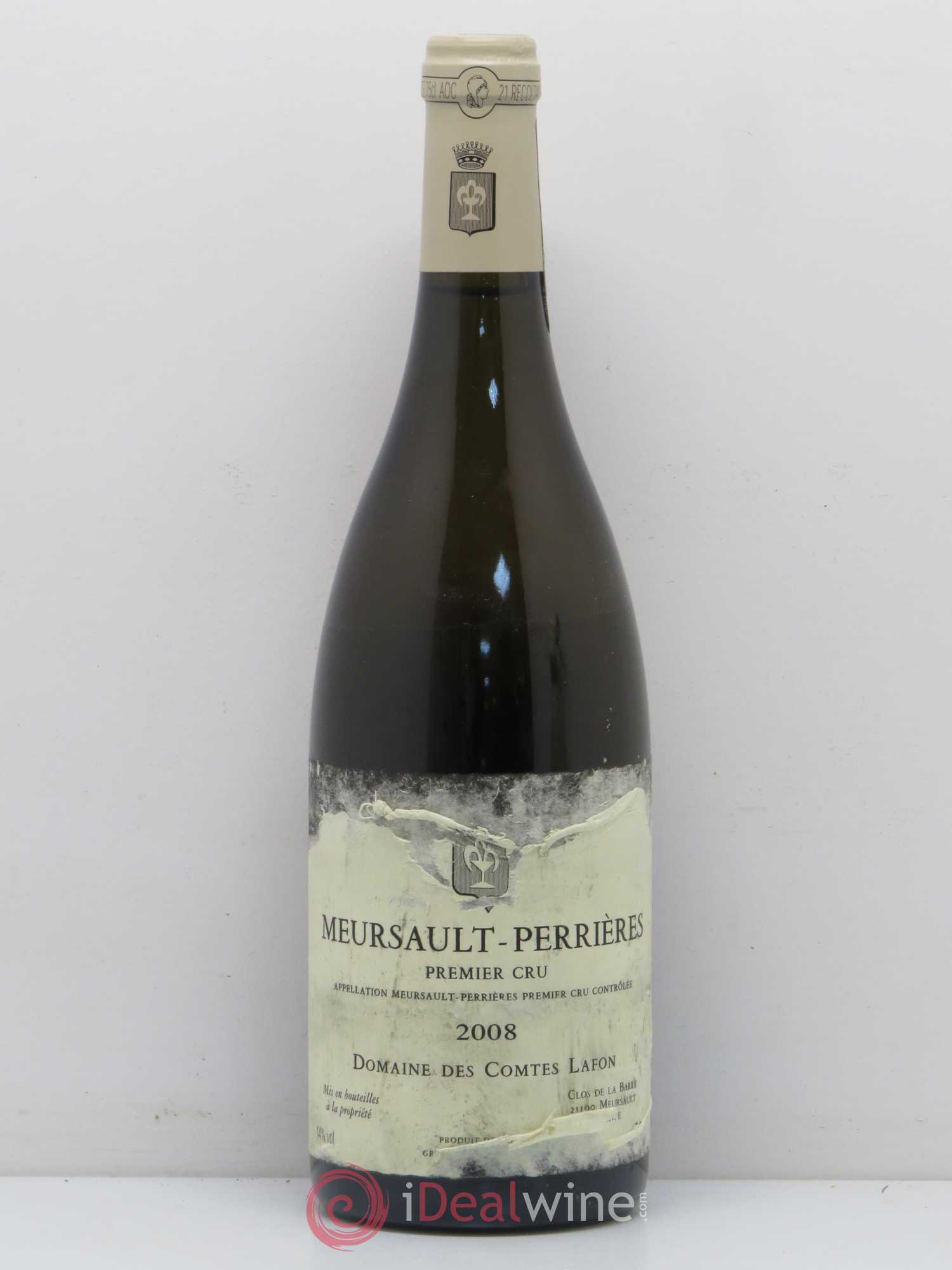 Meursault 1er Cru Perrières Comtes Lafon (Domaine des) 2008 - Posten von 1 Flasche - 0