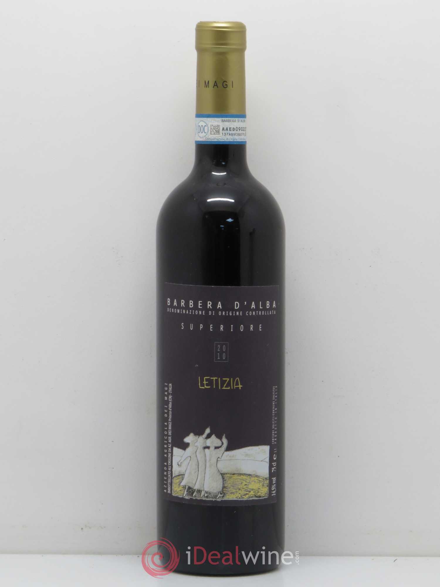Italie Barbera Superiore Letizia Cascina dei Magi 2010 - Posten von 1 Flasche - 0
