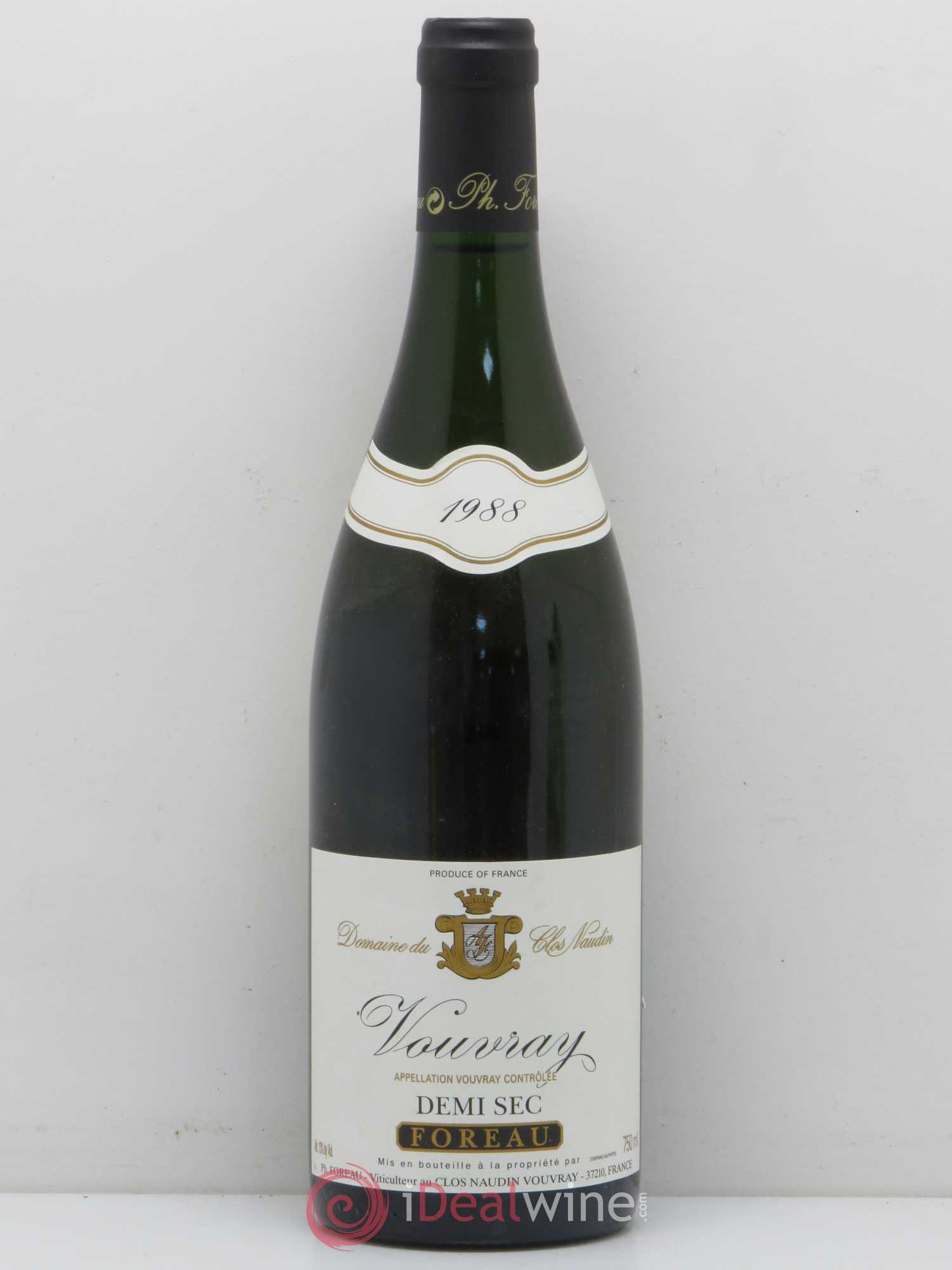 Vouvray Demi-Sec Clos Naudin - Philippe Foreau 1988 - Lot de 1 bouteille - 0