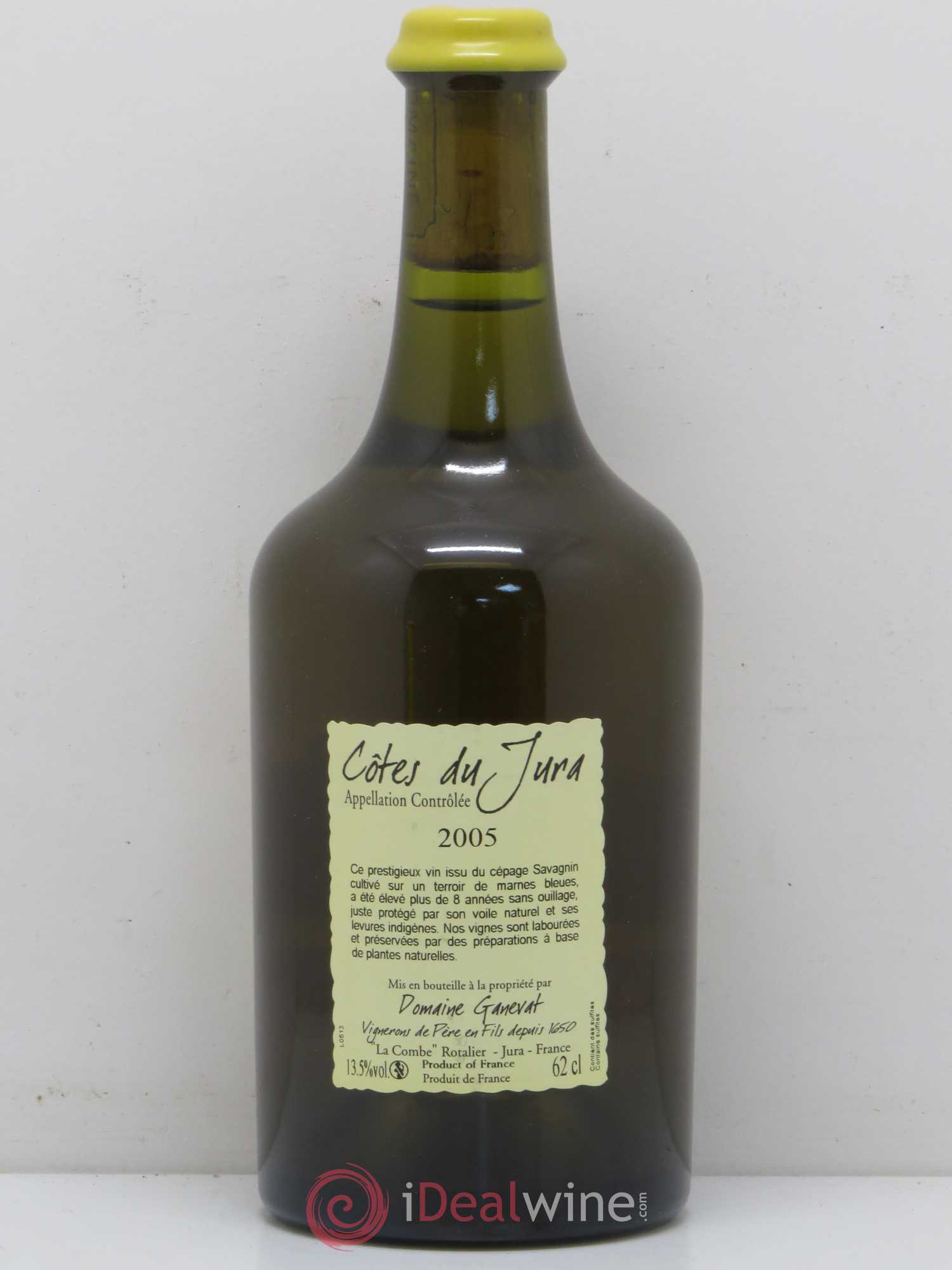 Côtes du Jura Vin Jaune Jean-François Ganevat (Domaine) 2005 - Lot de 1 bouteille - 1
