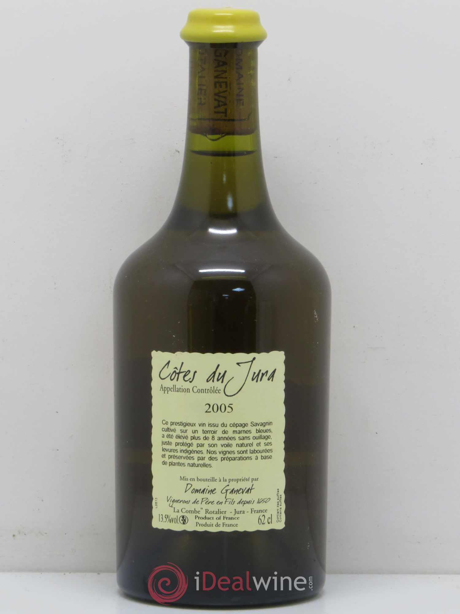 Côtes du Jura Vin Jaune Jean-François Ganevat (Domaine) 2005 - Lot de 1 bouteille - 1