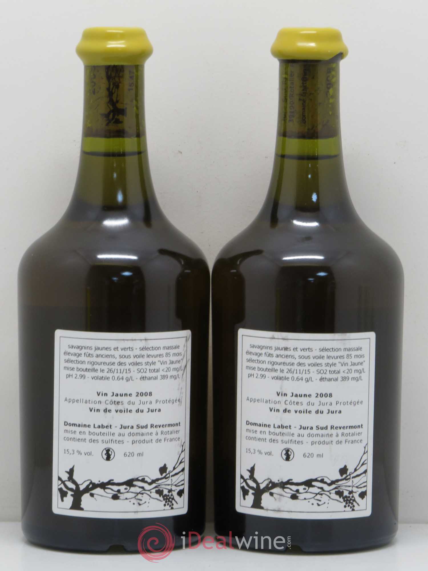 Arbois Vin Jaune Labet 2008 - Posten von 2 Flaschen - 1