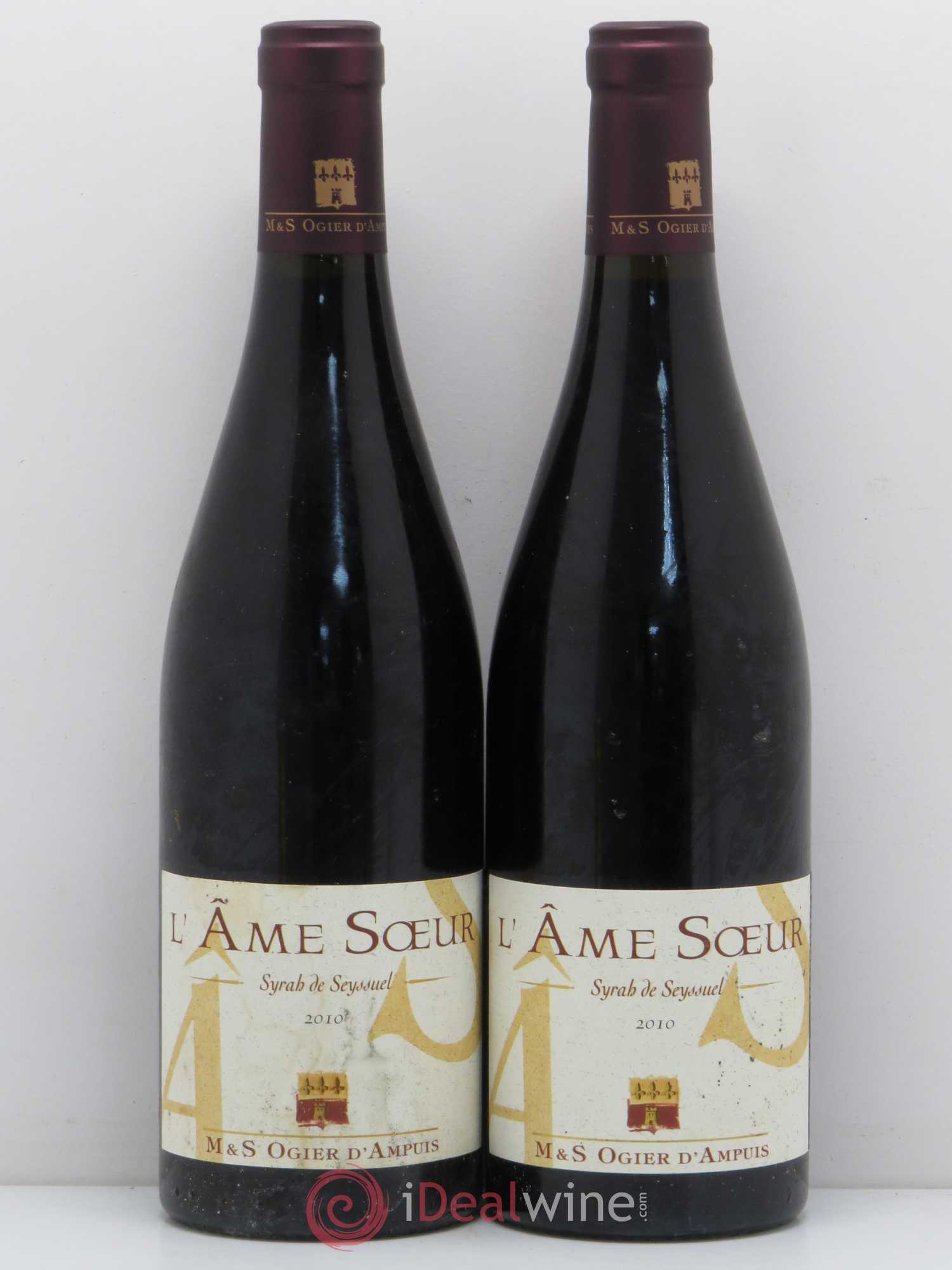 Collines Rhodaniennes L'Ame Soeur Syrah de Seyssuel Stéphane Ogier 2010 - Lot de 2 bouteilles - 0