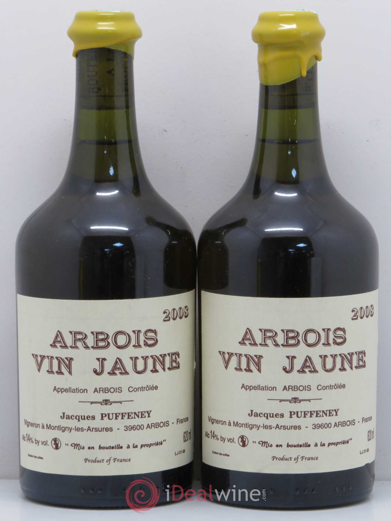 Arbois Vin Jaune Puffeney 2008 - Lot de 2 bouteilles - 0