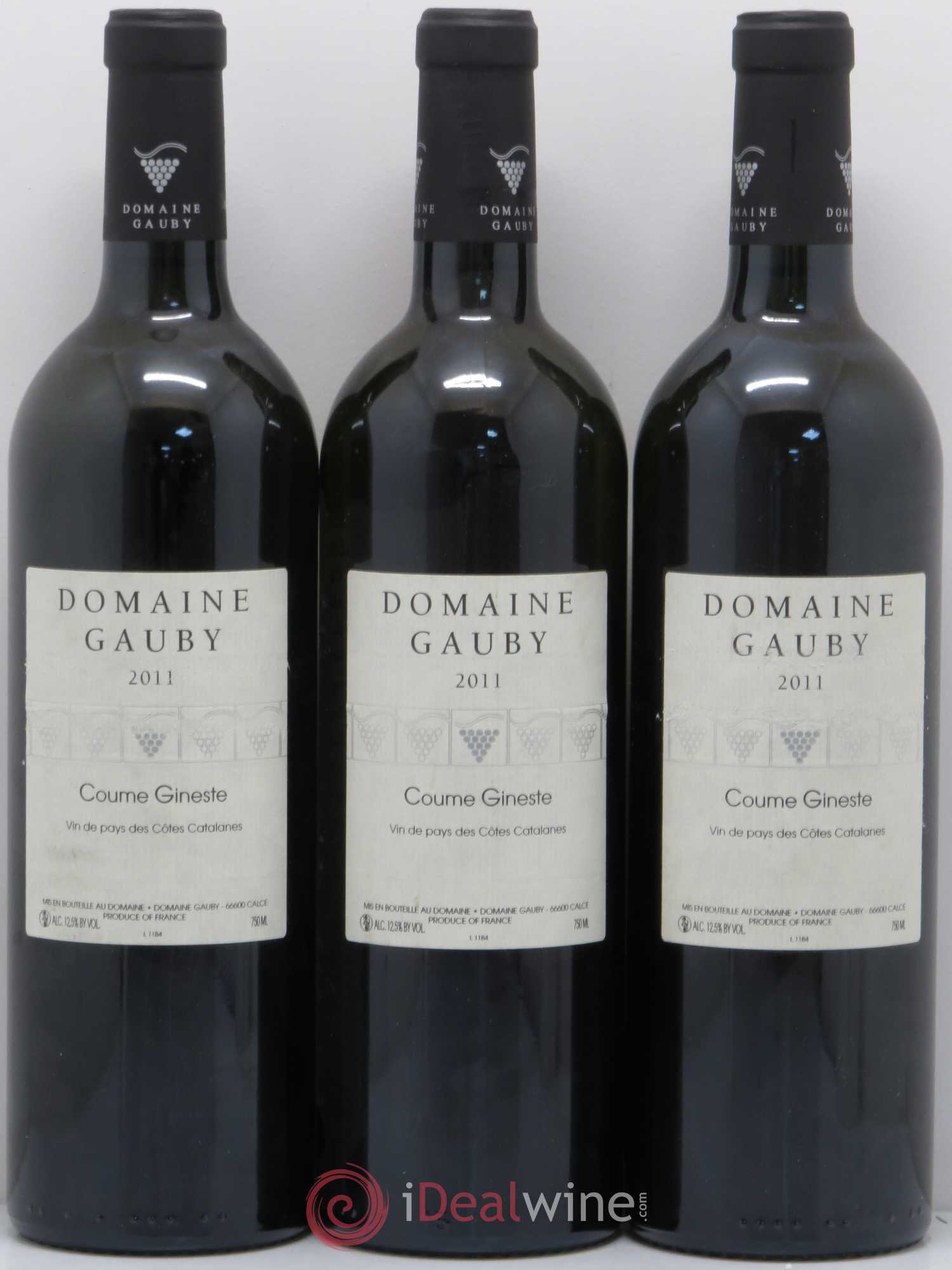 Côtes Catalanes Coume Gineste Gauby (Domaine) 2011 - Lot de 3 bouteilles - 0