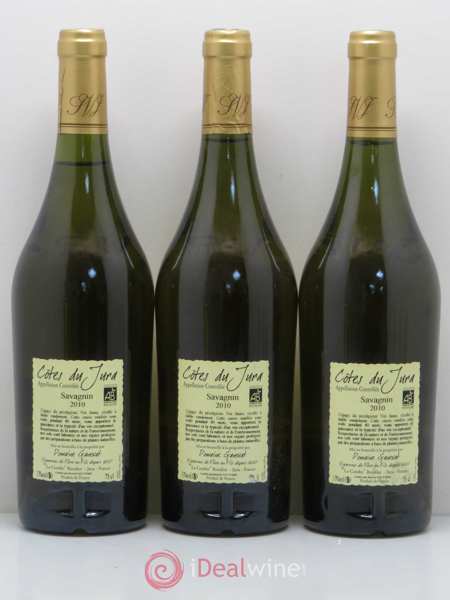 Côtes du Jura Cuvée Prestige Jean-François Ganevat (Domaine) 2010 - Lot de 3 bouteilles - 1