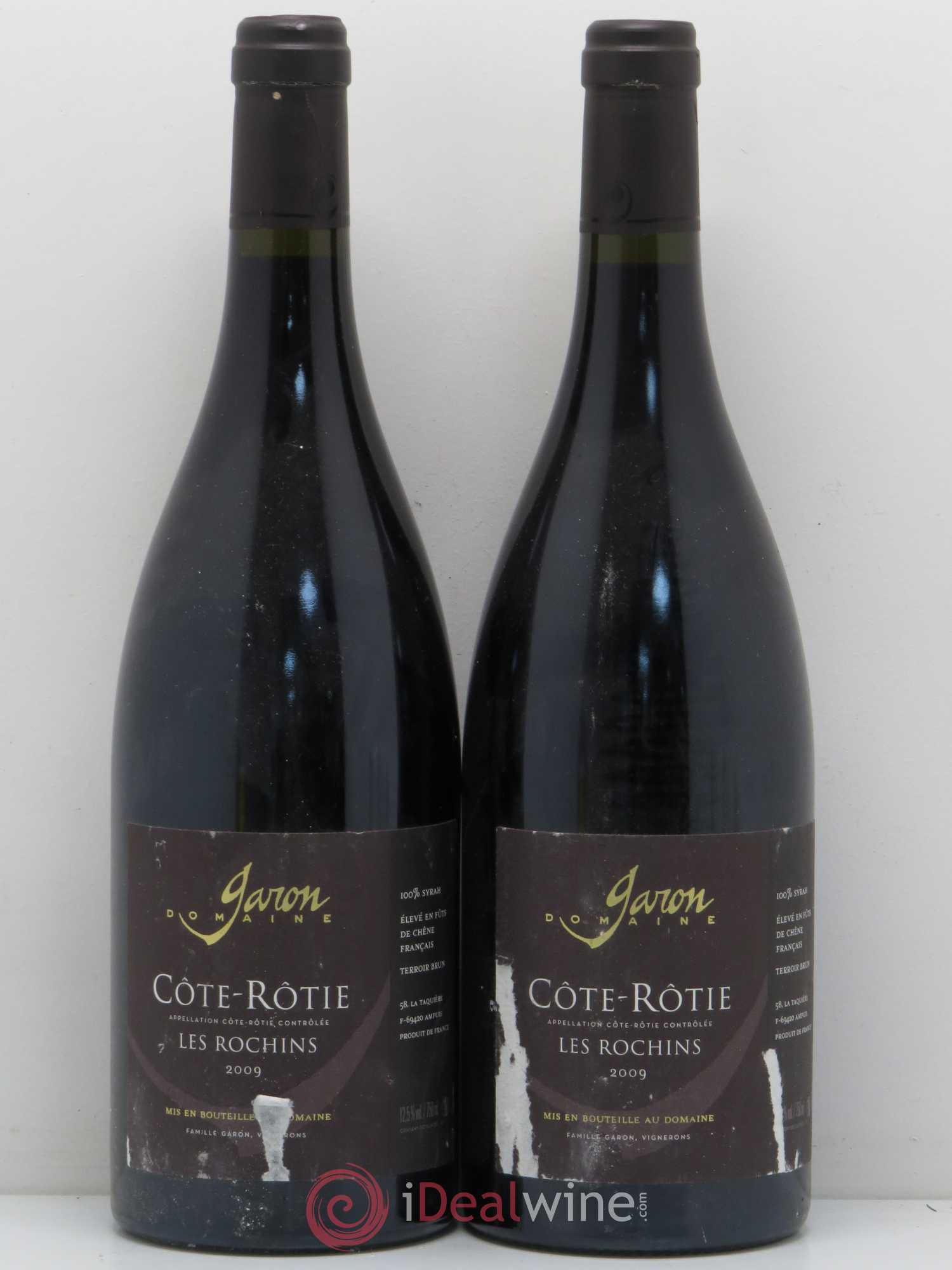 Côte-Rôtie Le Rochins Garon 2009 - Posten von 2 Flaschen - 0