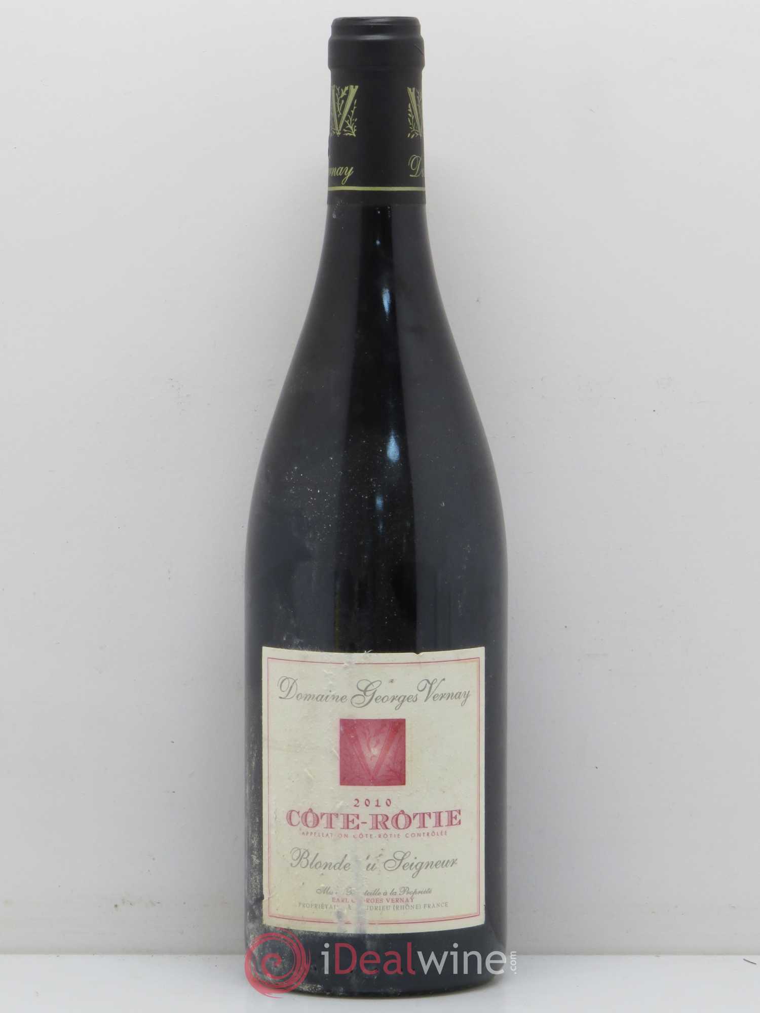 Côte-Rôtie Blonde du Seigneur Georges Vernay 2010 - Lot de 1 bouteille - 0