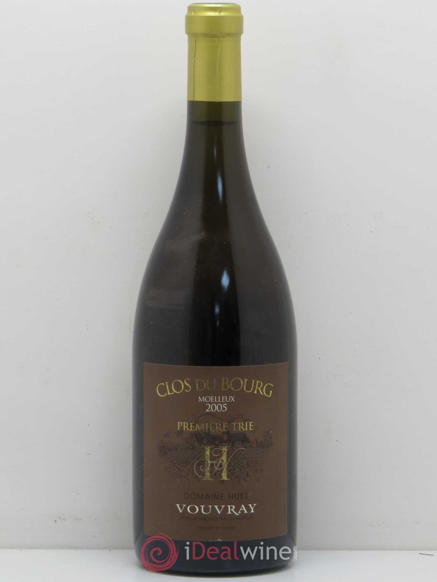 Vouvray Clos du Bourg Moelleux 1ère trie Domaine Huet 2005 - Lotto di 1 bottiglia - 0