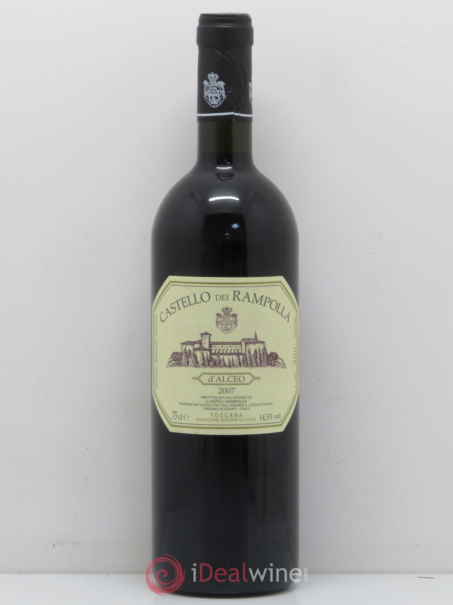 Toscana IGT Vigna D'alceo Castello dei Rampolla 2007 - Lot de 1 bouteille - 0