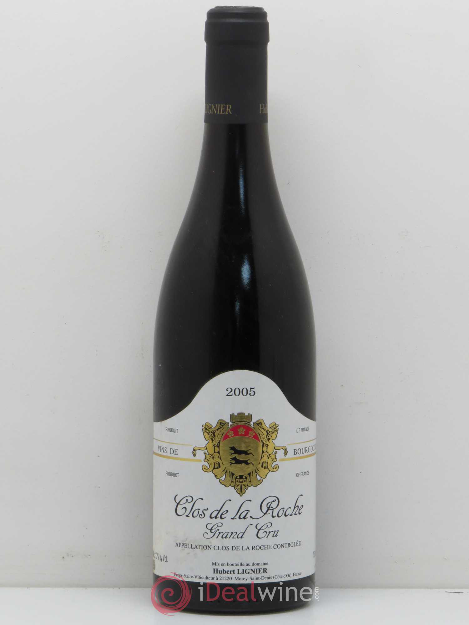 Clos de la Roche Grand Cru Hubert Lignier (Domaine) 2005 - Lot de 1 bouteille - 0