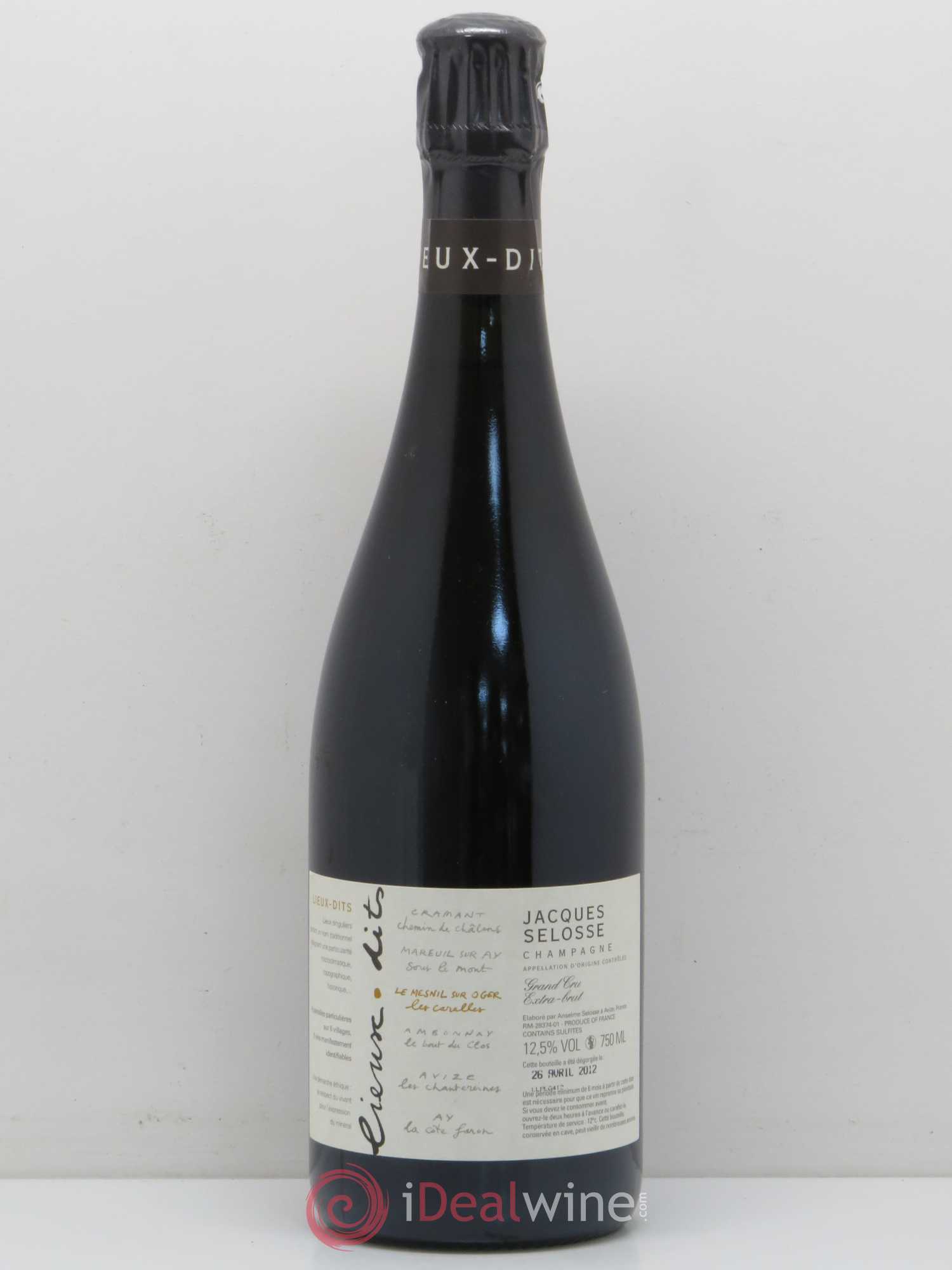 Les Carelles Blanc de Blancs Jacques Selosse - Lot de 1 bouteille - 0