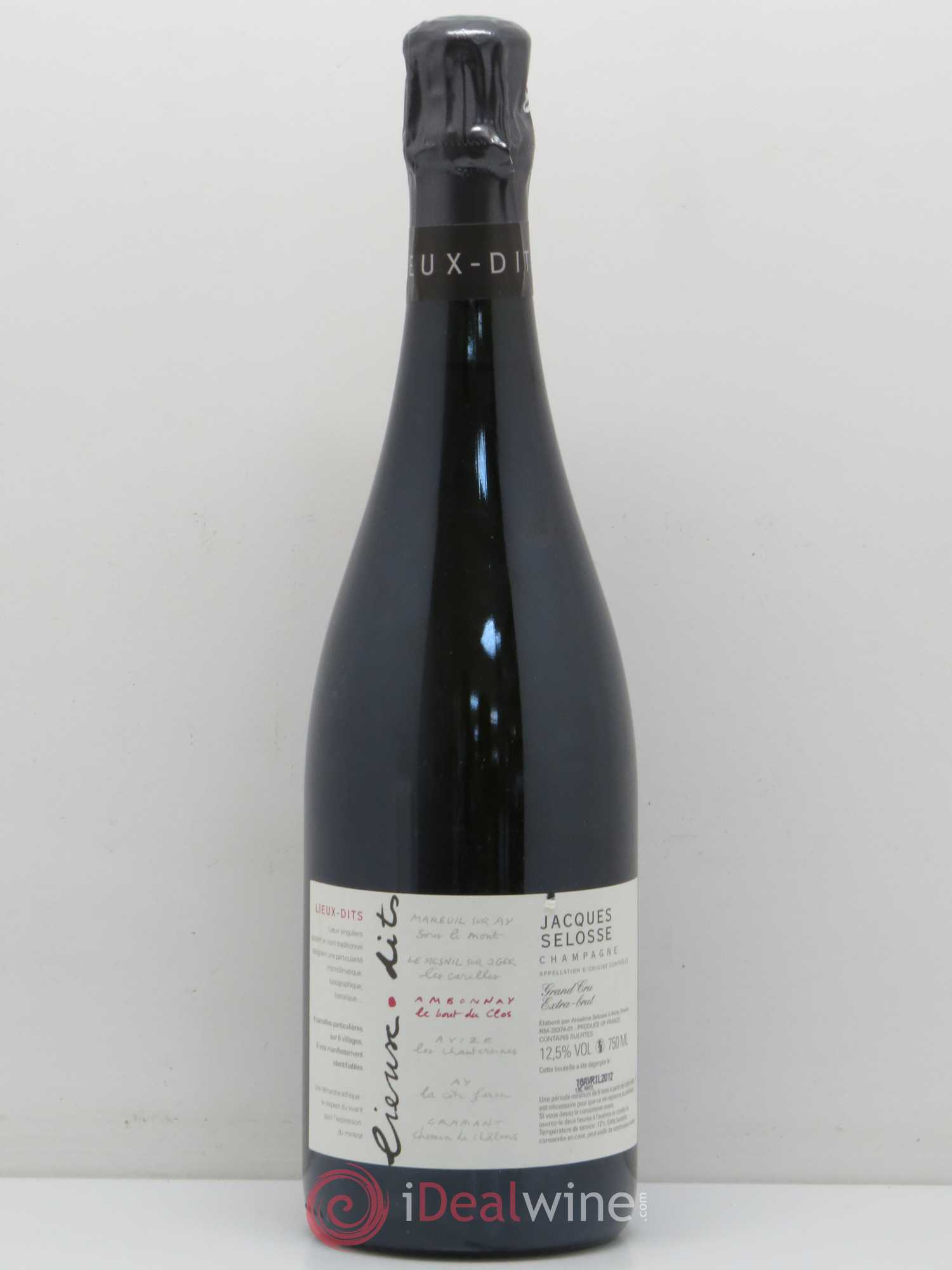 Ambonnay Le Bout du Clos Grand Cru Extra-Brut Jacques Selosse - Lot de 1 bouteille - 0