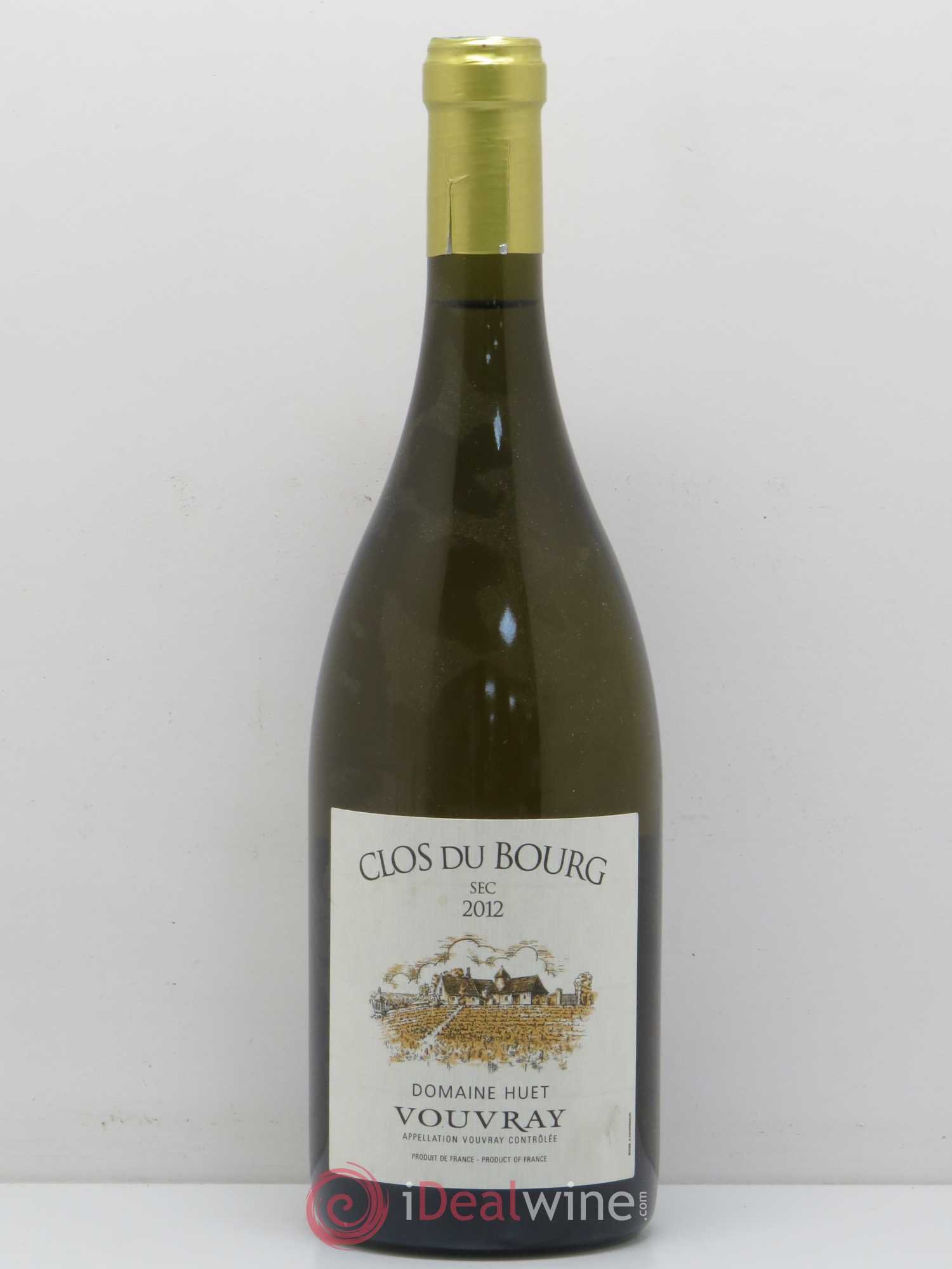 Vouvray Clos du Bourg Sec Domaine Huet 2012 - Lot de 1 bouteille - 0