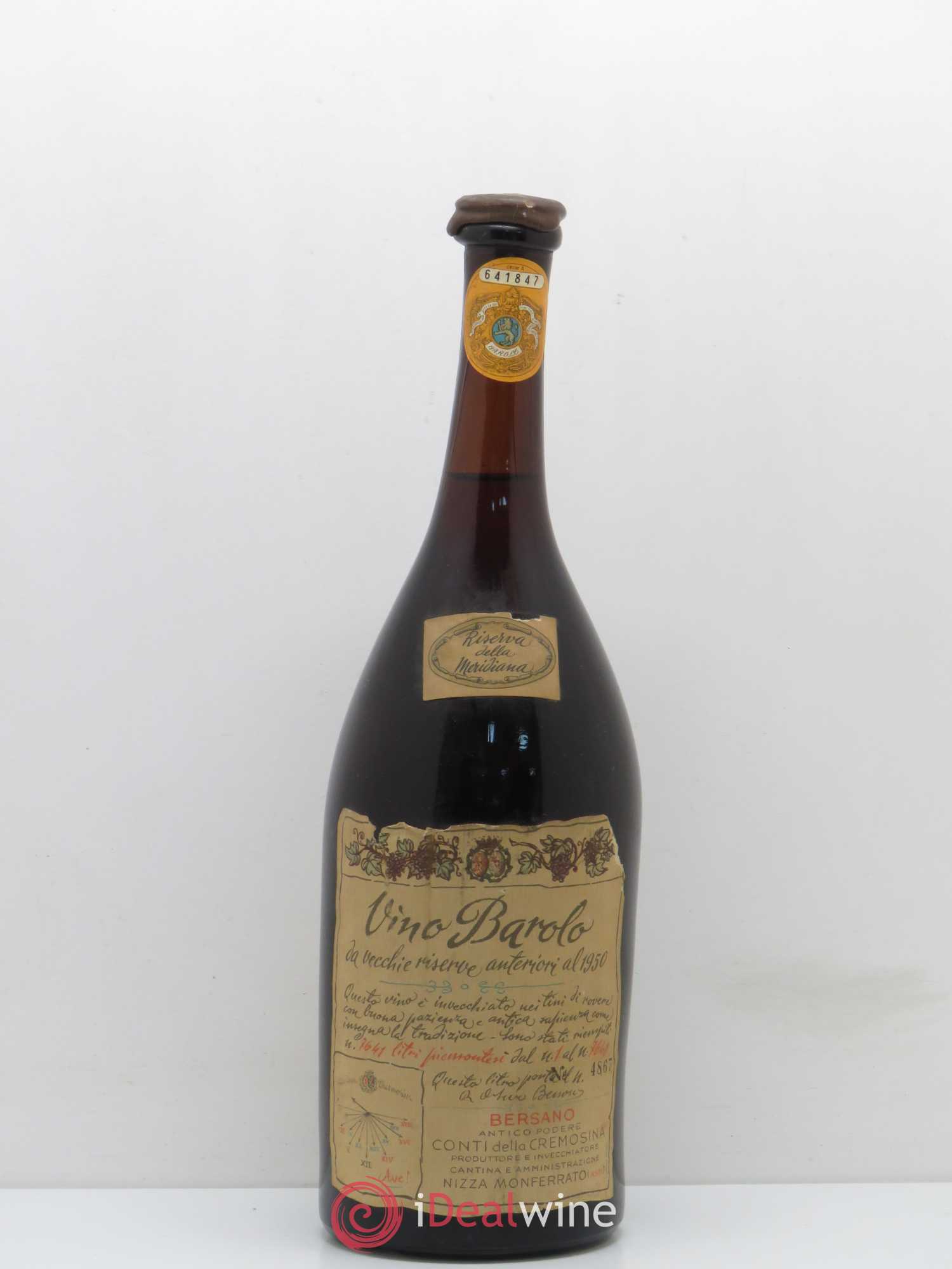 Barolo Reserva della meridiana Bersano 1950 - Posten von 1 Liter - 0
