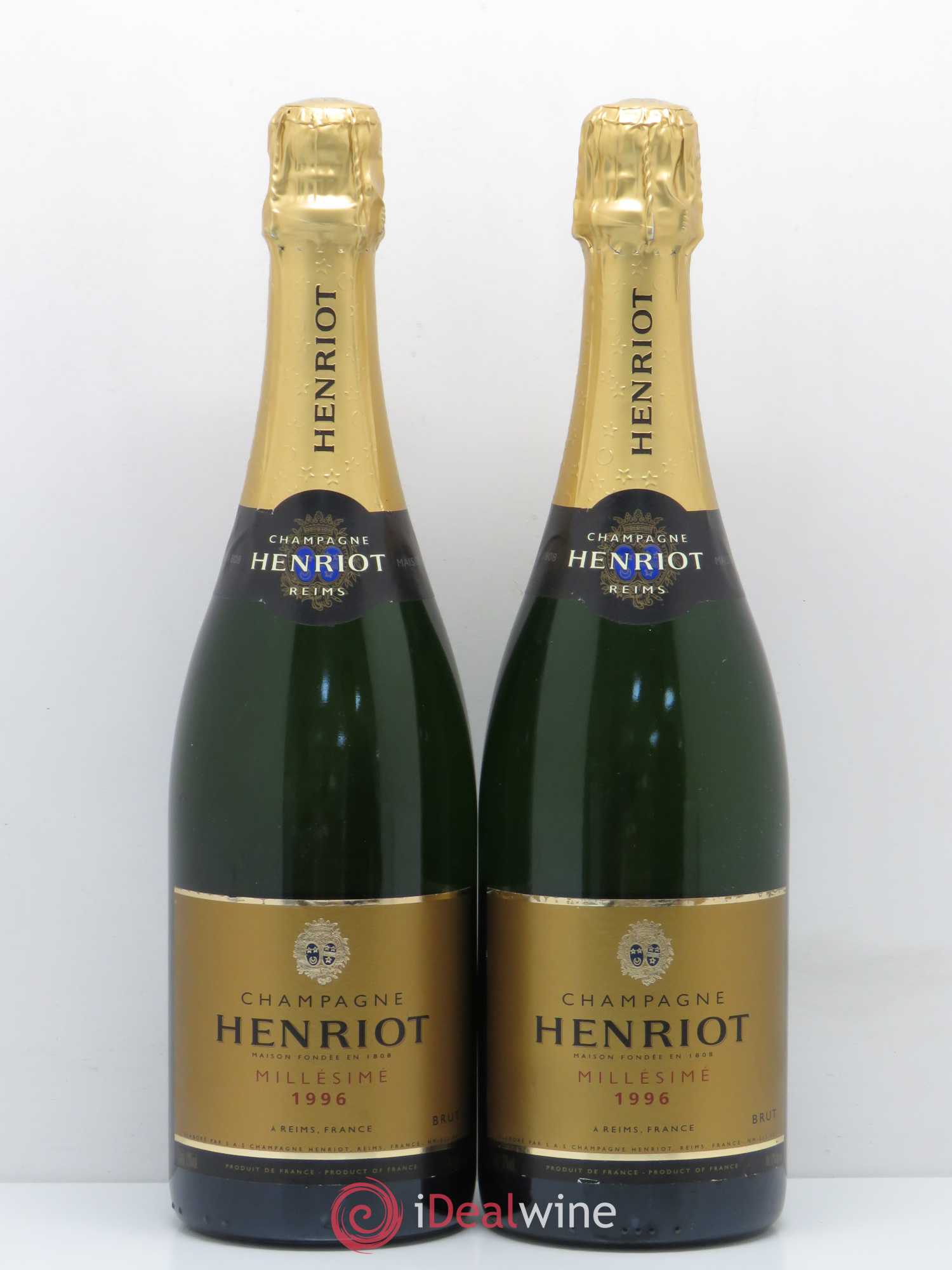 Brut Millésimé Henriot 1996 - Lot de 2 bouteilles - 0