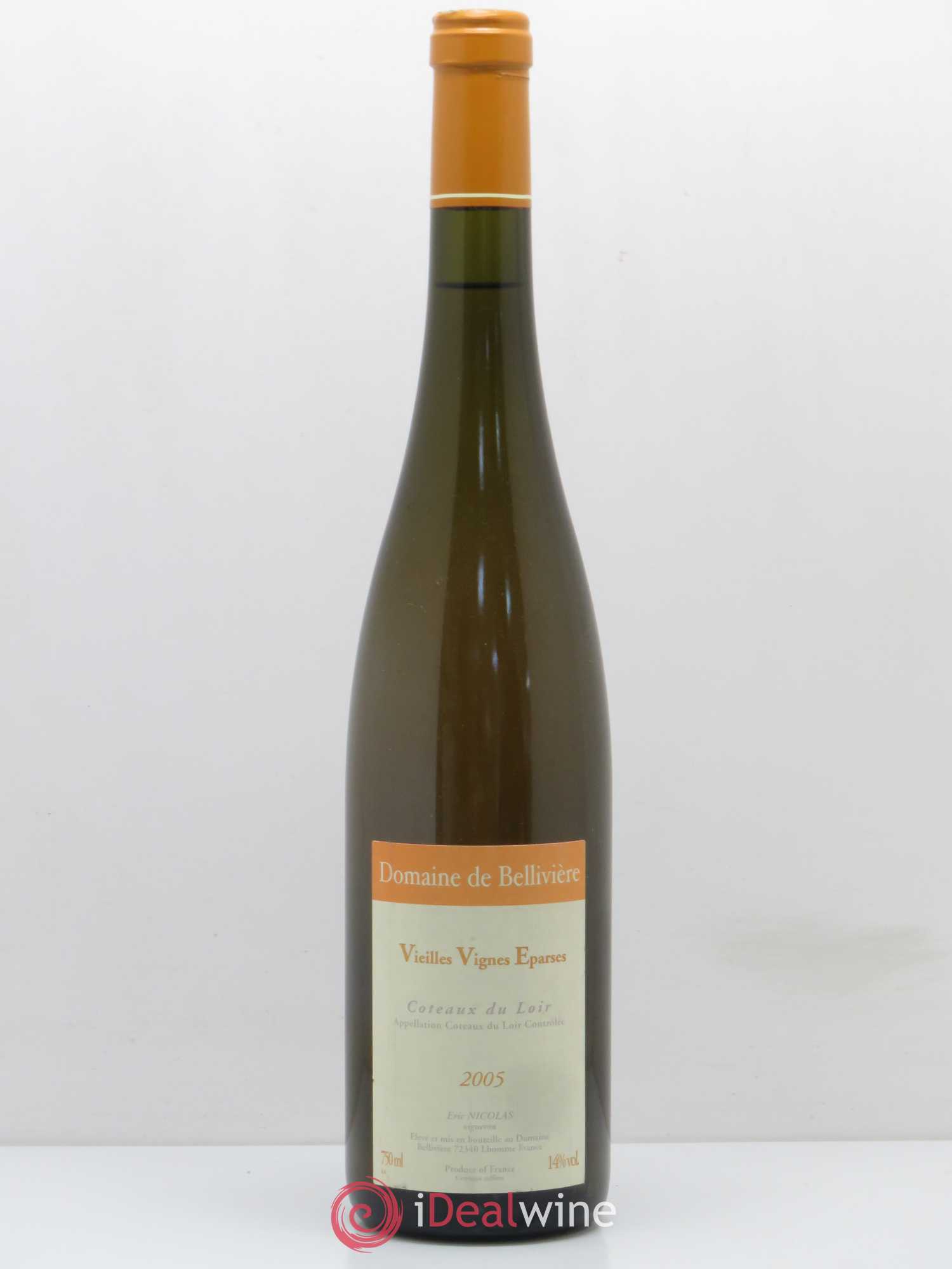 Coteaux du Loir Vieilles Vignes Eparses Domaine de Bellivière 2005 - Lot de 1 bouteille - 0