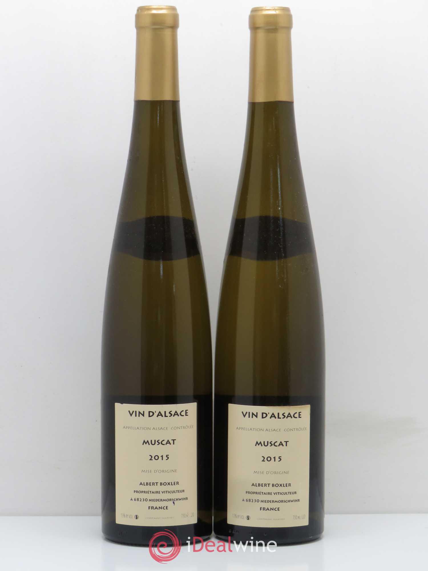Muscat Albert Boxler 2015 - Posten von 2 Flaschen - 1