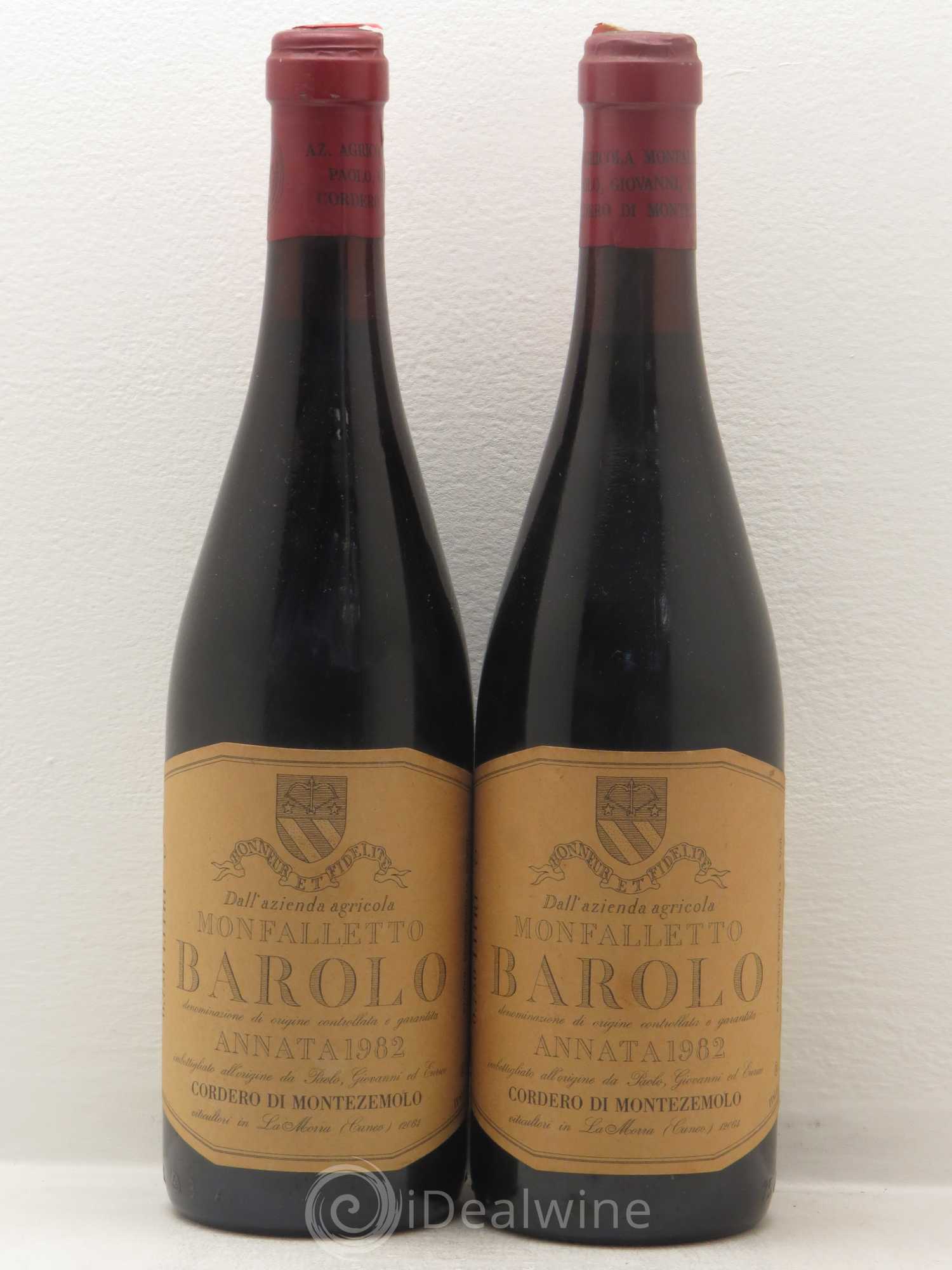 Barolo Monfalletto Cordero di Montezemolo 1982 - Lot de 2 bouteilles - 0