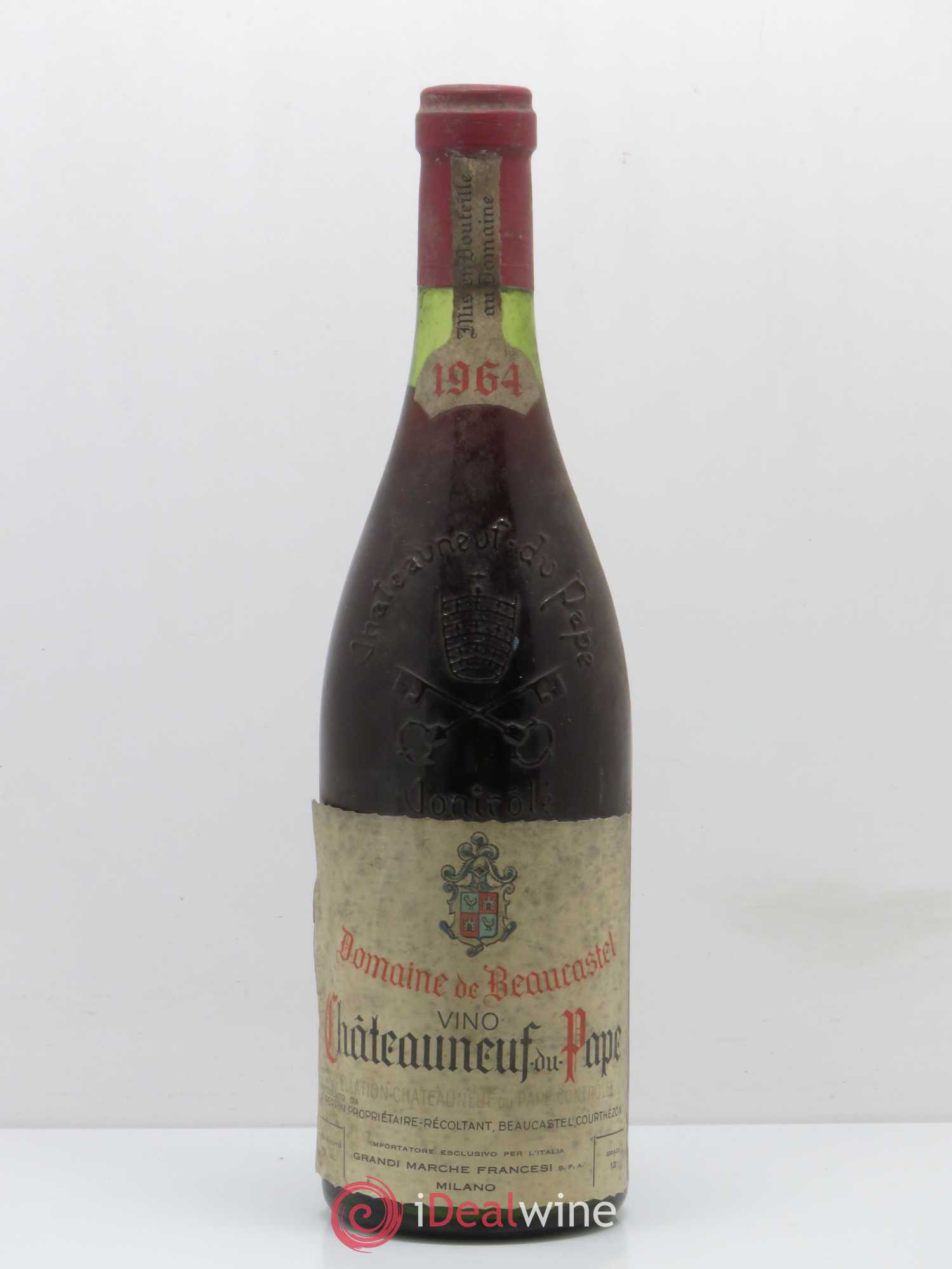 Châteauneuf-du-Pape Château de Beaucastel Famille Perrin 1964 - Lot de 1 bouteille - 0
