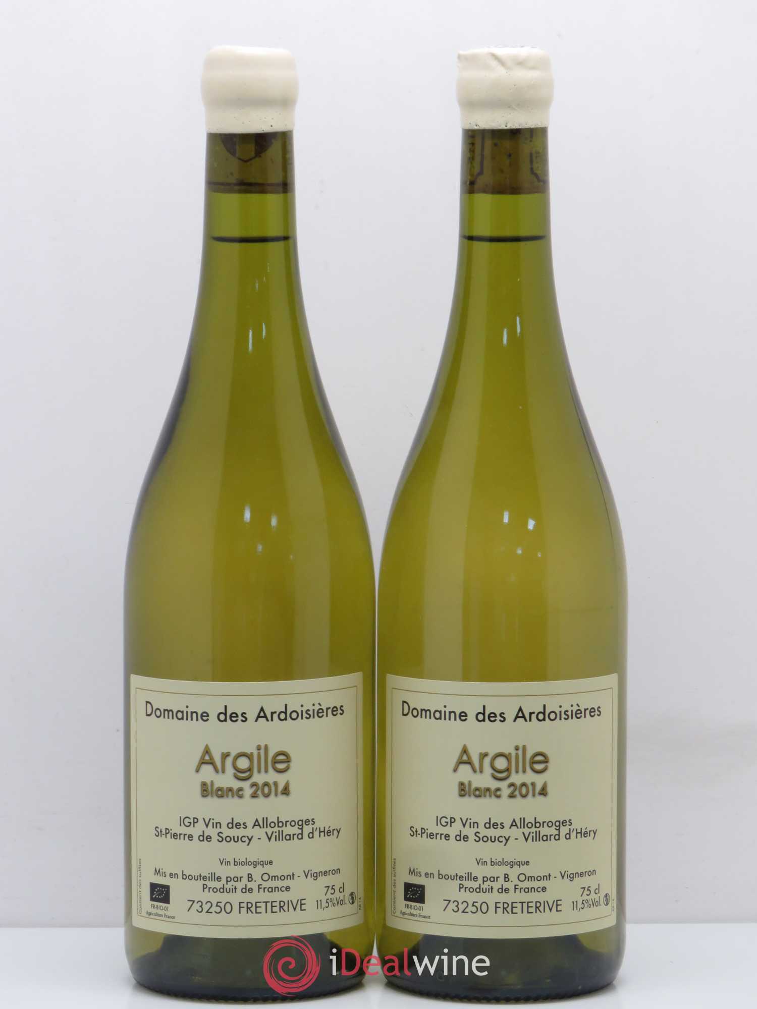 Vin des Allobroges Saint-Pierre-de-Soucy Argile Ardoisières (Domaine des) 2014 - Lot de 2 bouteilles - 0