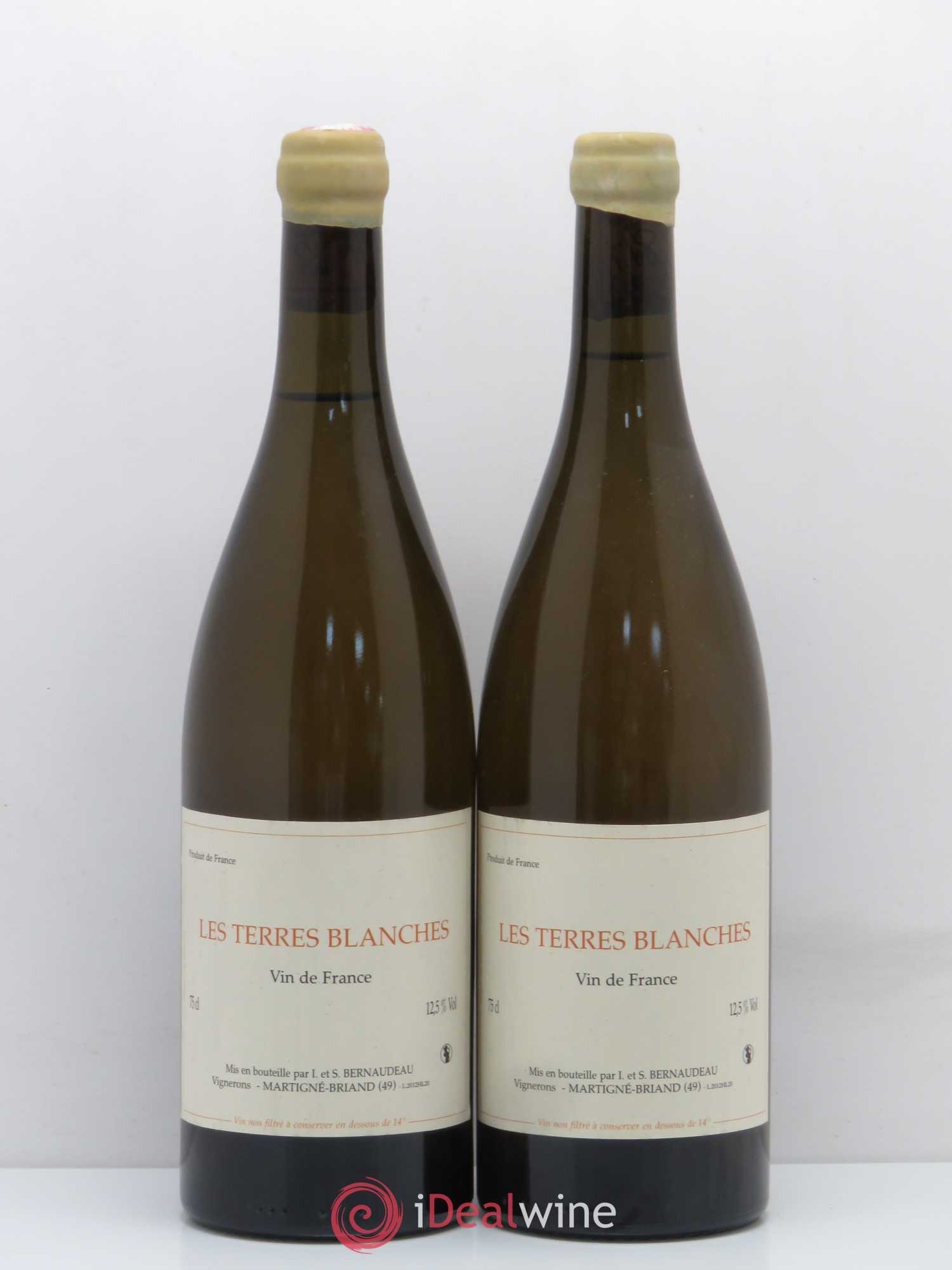 Vin de France Les Terres Blanches Stéphane Bernaudeau 2012 - Lot de 2 bouteilles - 0