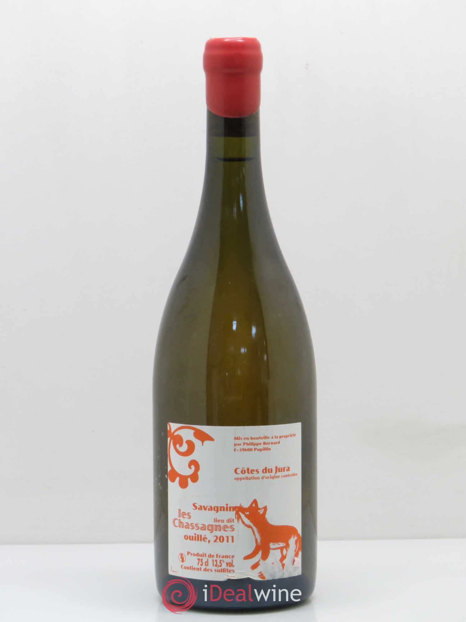 Arbois Savagnin ouillé les chassagnes Bornard 2011 - Posten von 1 Flasche - 0
