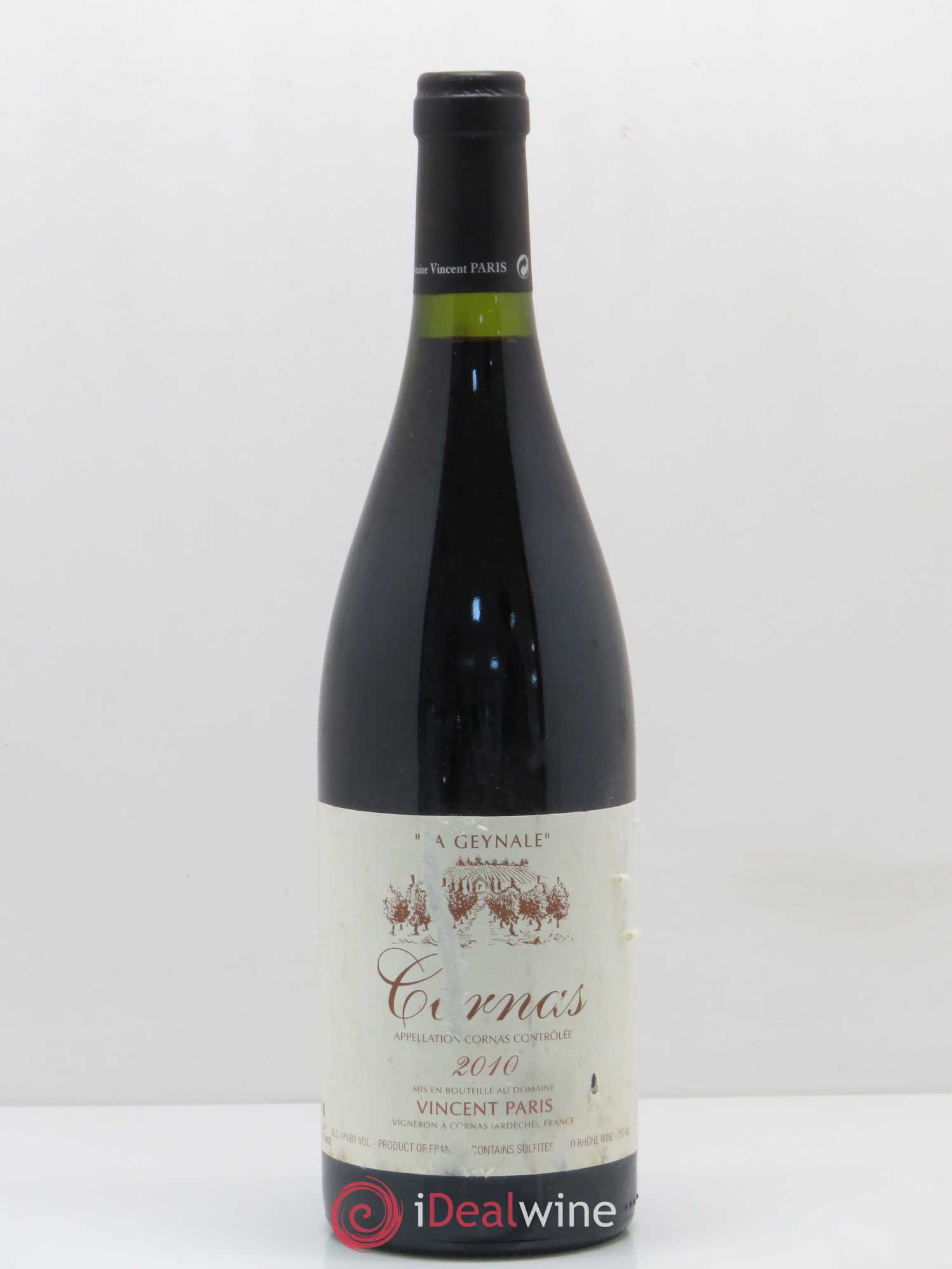 Cornas La Geynale Vincent Paris 2010 - Lot de 1 bouteille - 0