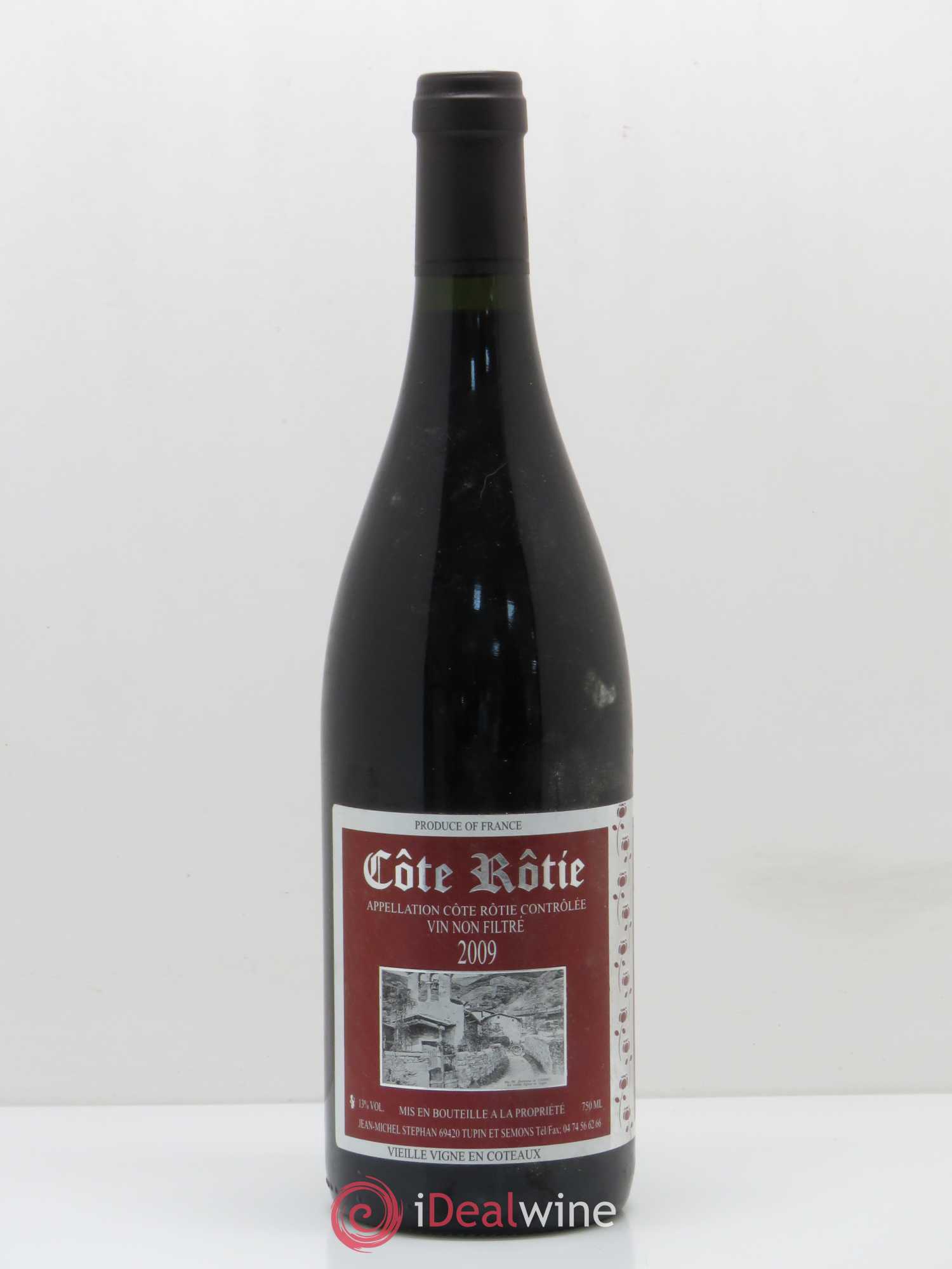 Côte-Rôtie Vieilles Vignes en Coteaux Jean-Michel Stephan 2009 - Lot de 1 bouteille - 0
