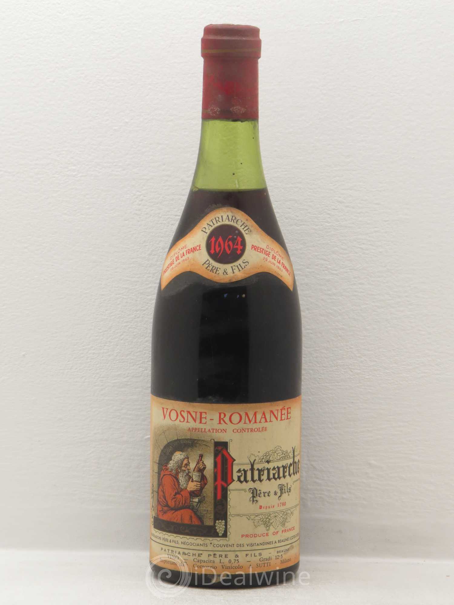 Vosne-Romanée Patriarche 1964 - Lot de 1 bouteille - 0